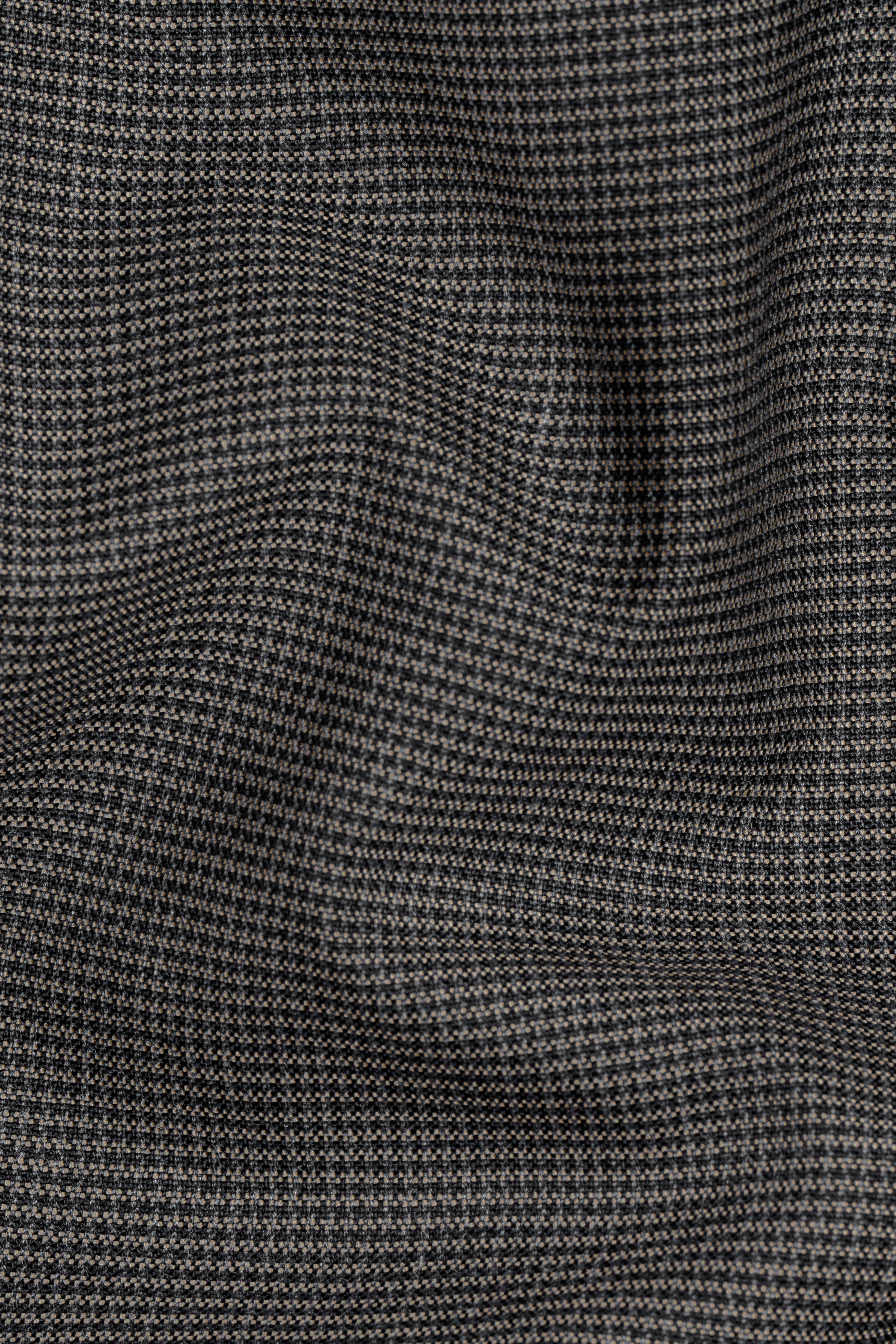 Iridium Gray Textured Wool Rice Tuxedo Blazer