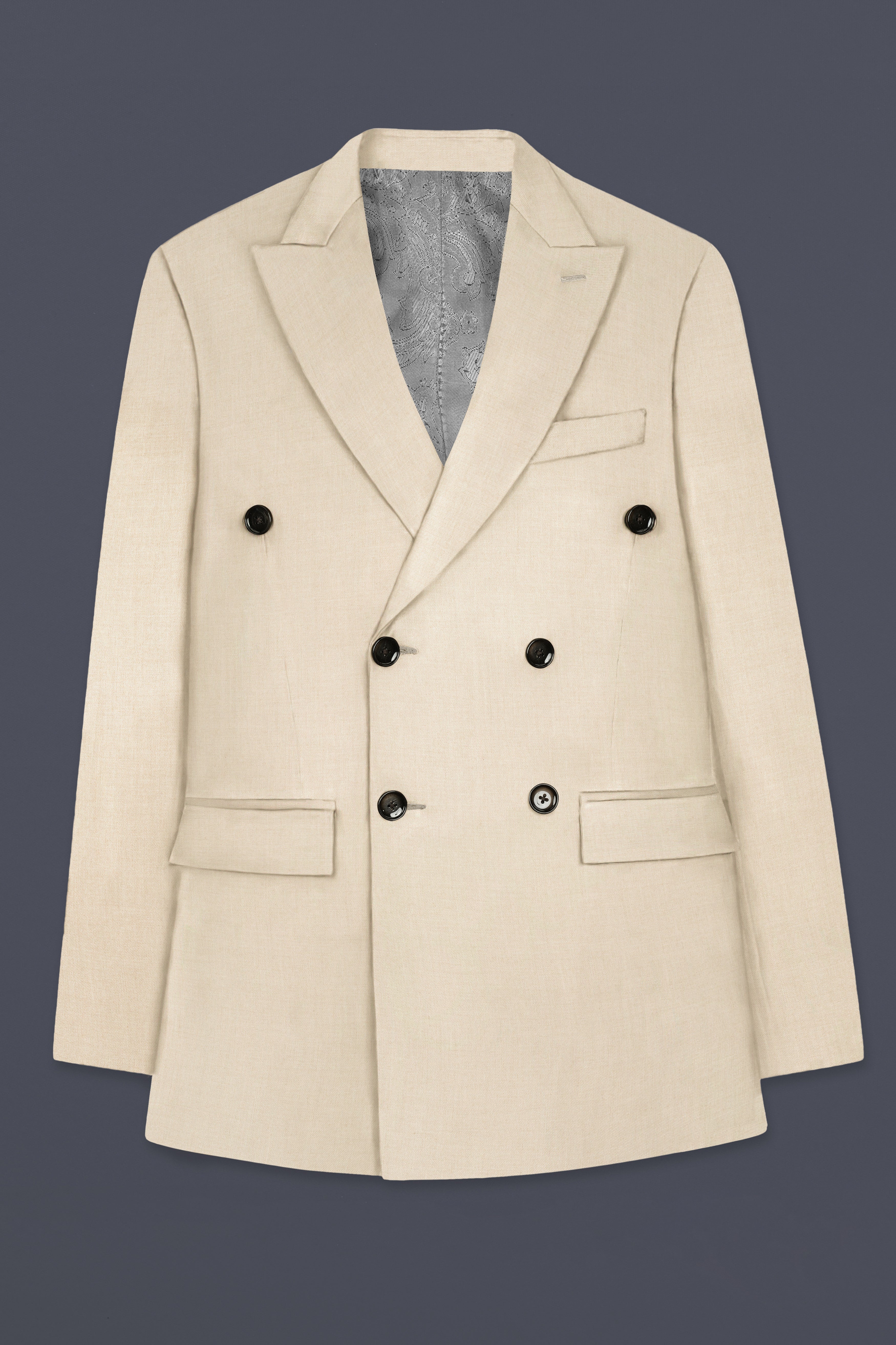 Mercury Cream Double Breasted Blazer