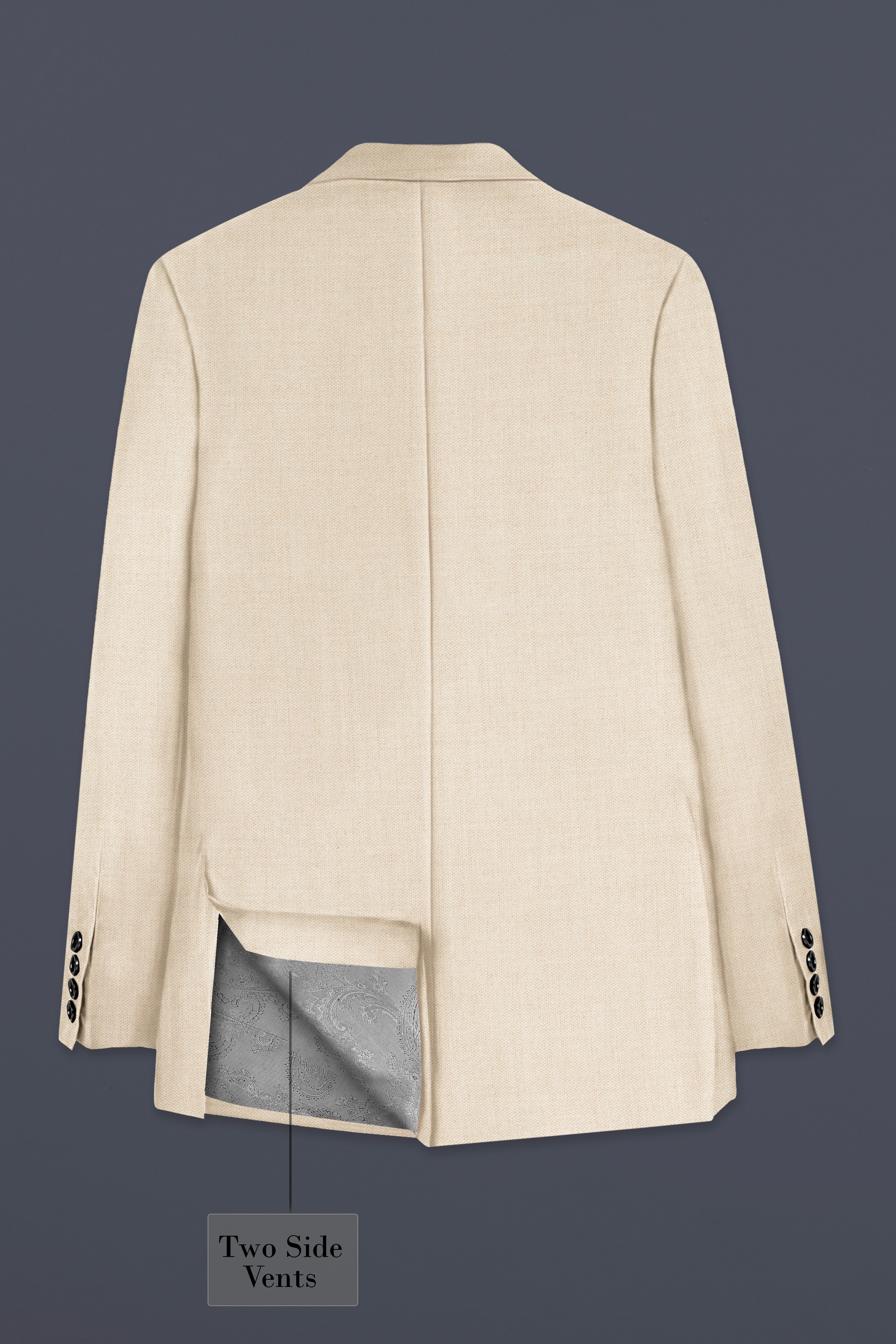 Mercury Cream Double Breasted Blazer