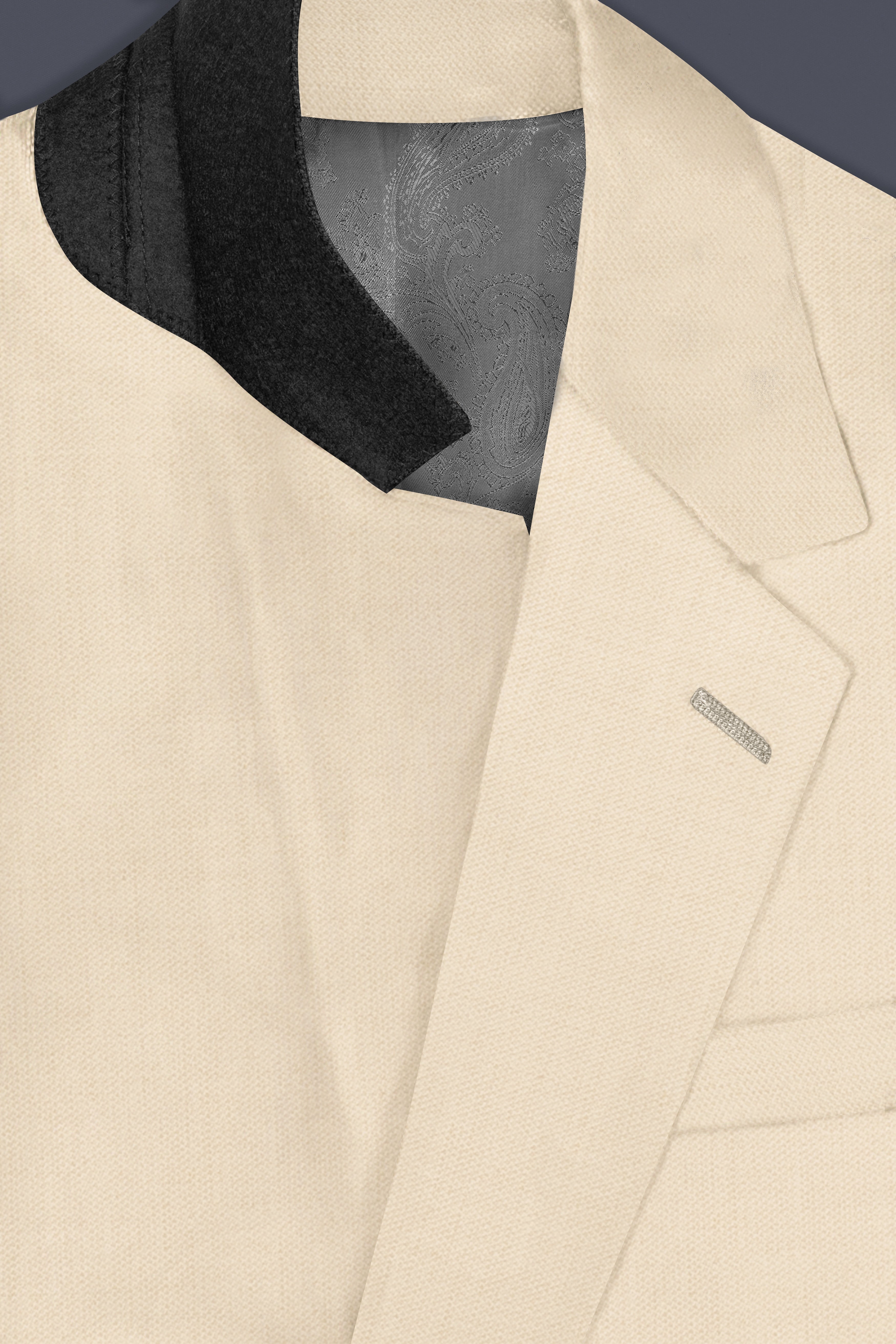 Mercury Cream Solid Blazer