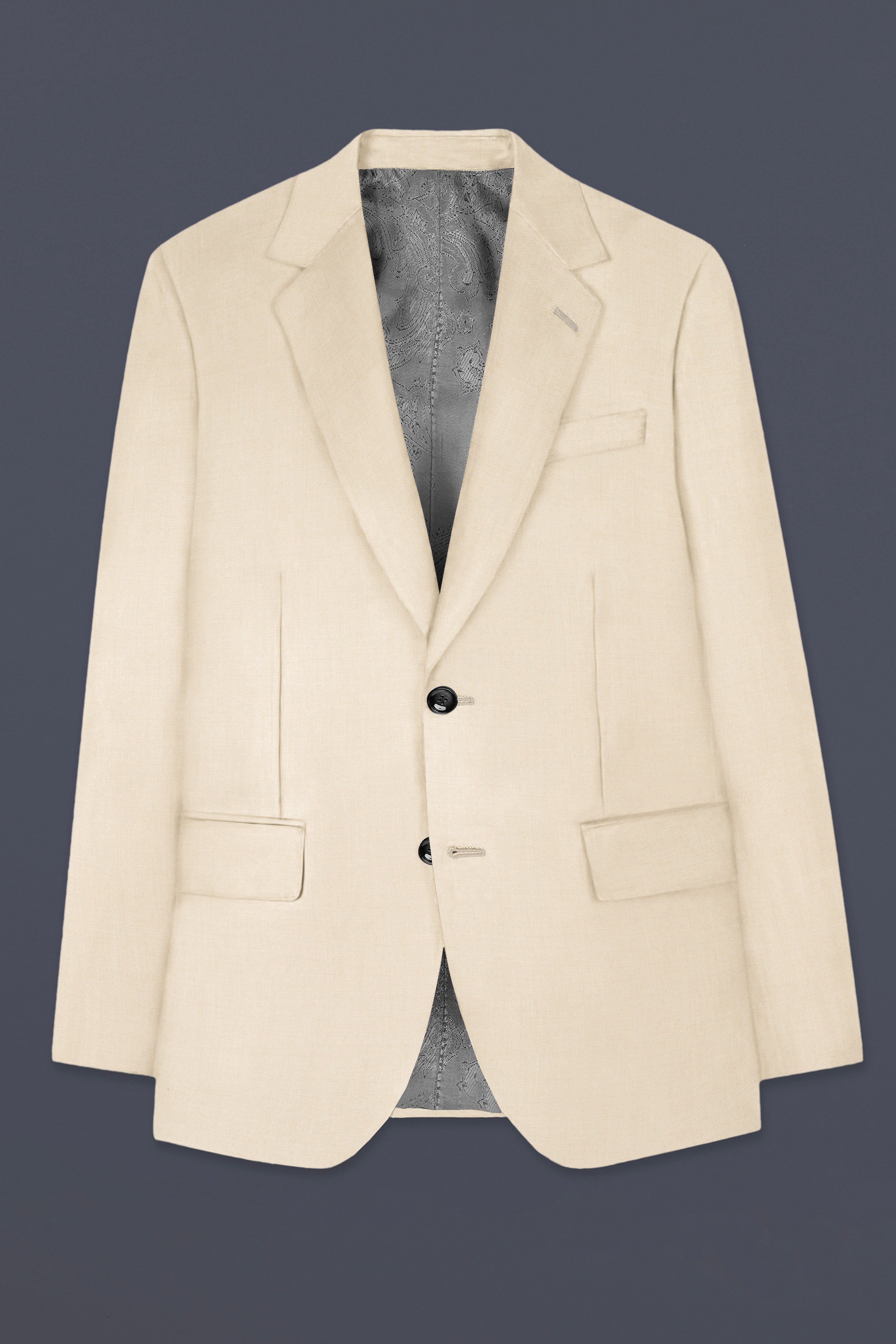 Mercury Cream Solid Blazer