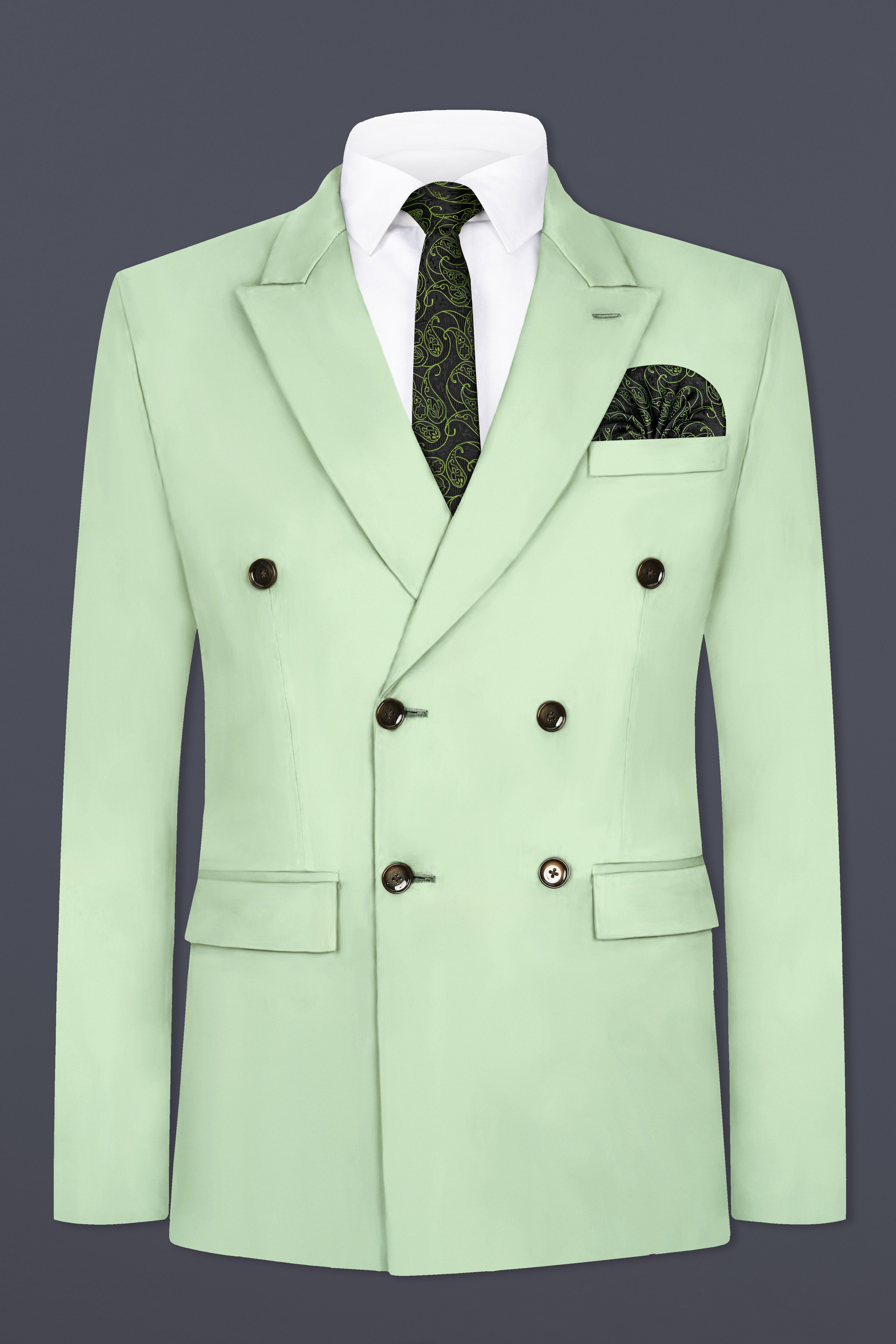 Pixie Green Double Breasted Blazer