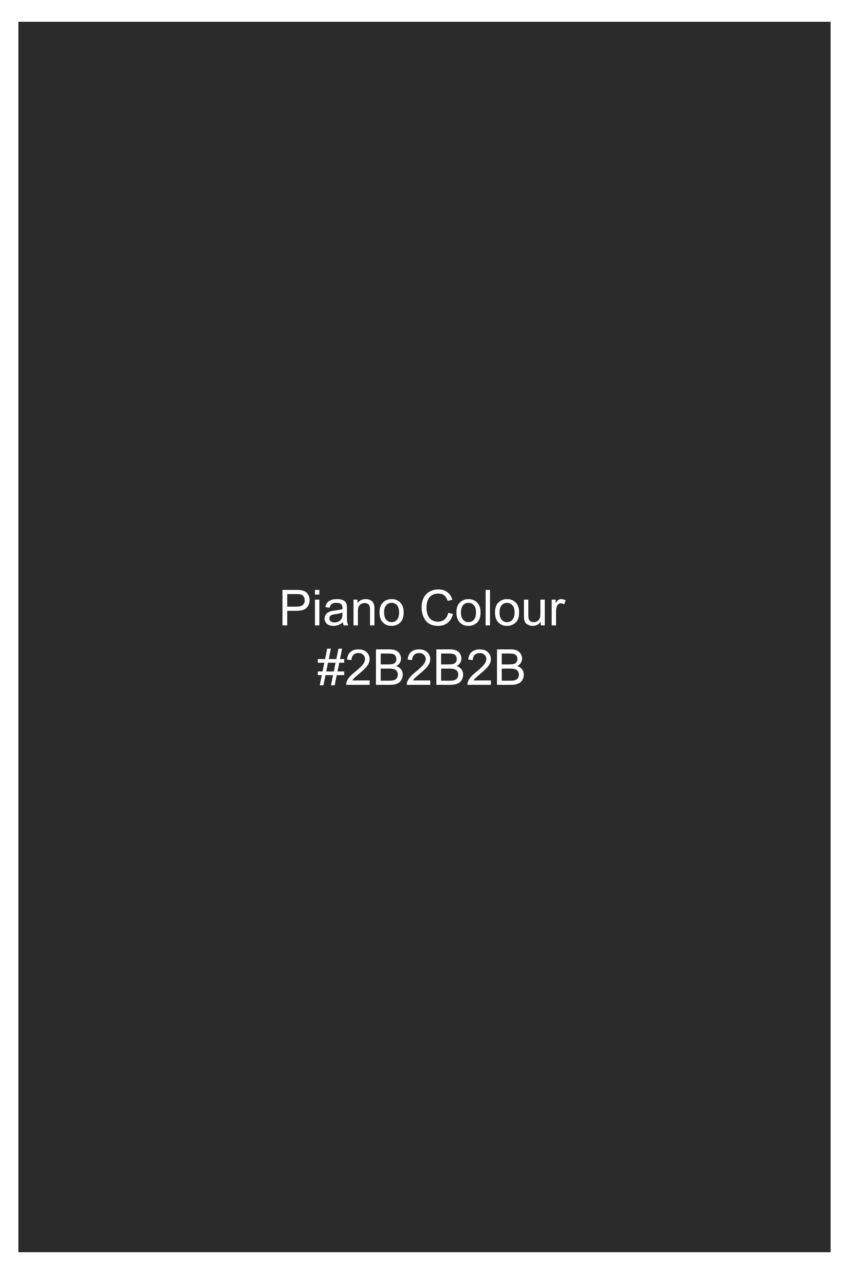 Piano Gray Plaid Wool Blend Single Breasted Blazer