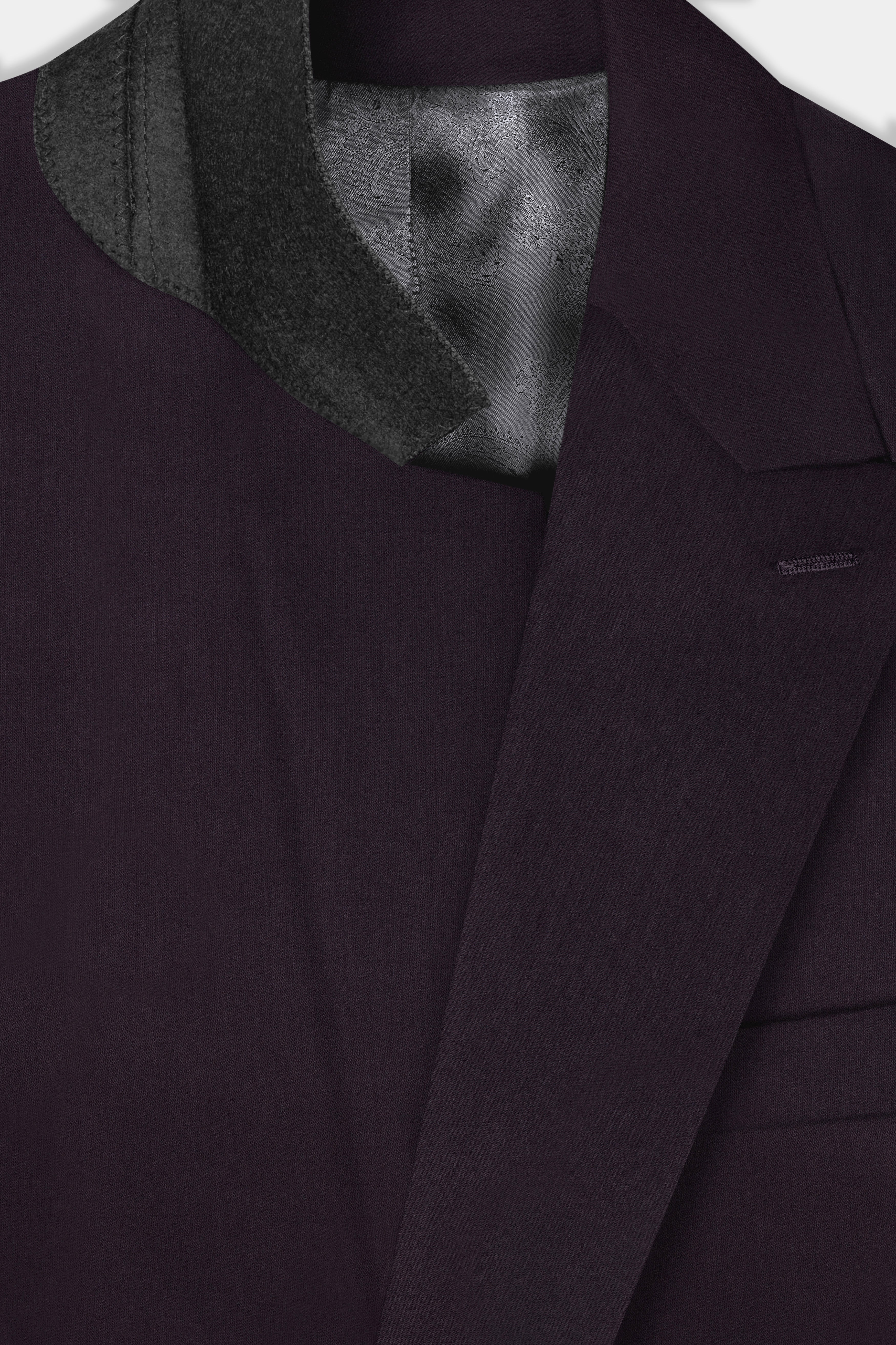 Gondola Purple Wool Blend Double Breasted Blazer