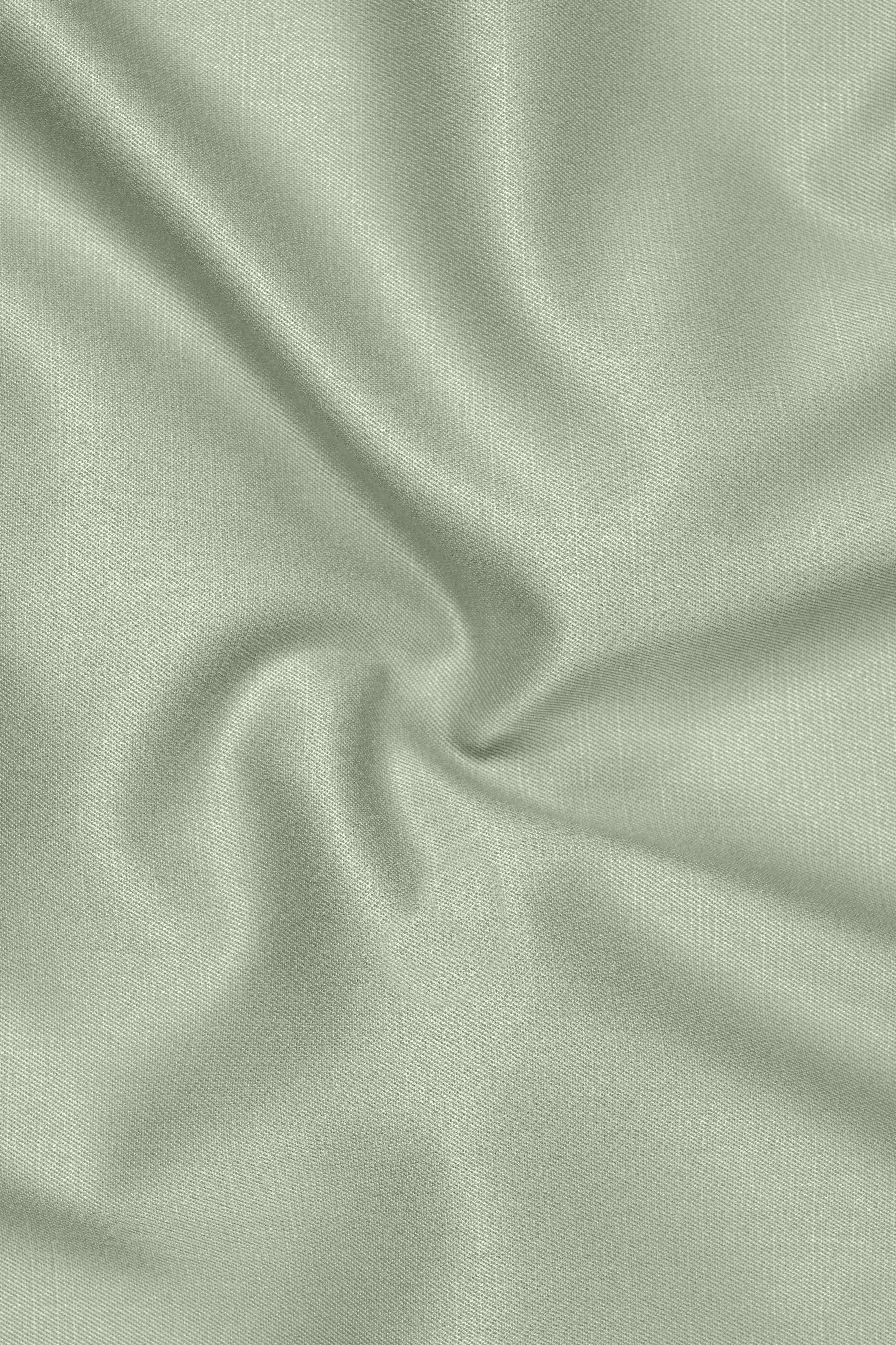 Spanish Green Solid Wool Rich Tuxedo Slight Stretch Blazer