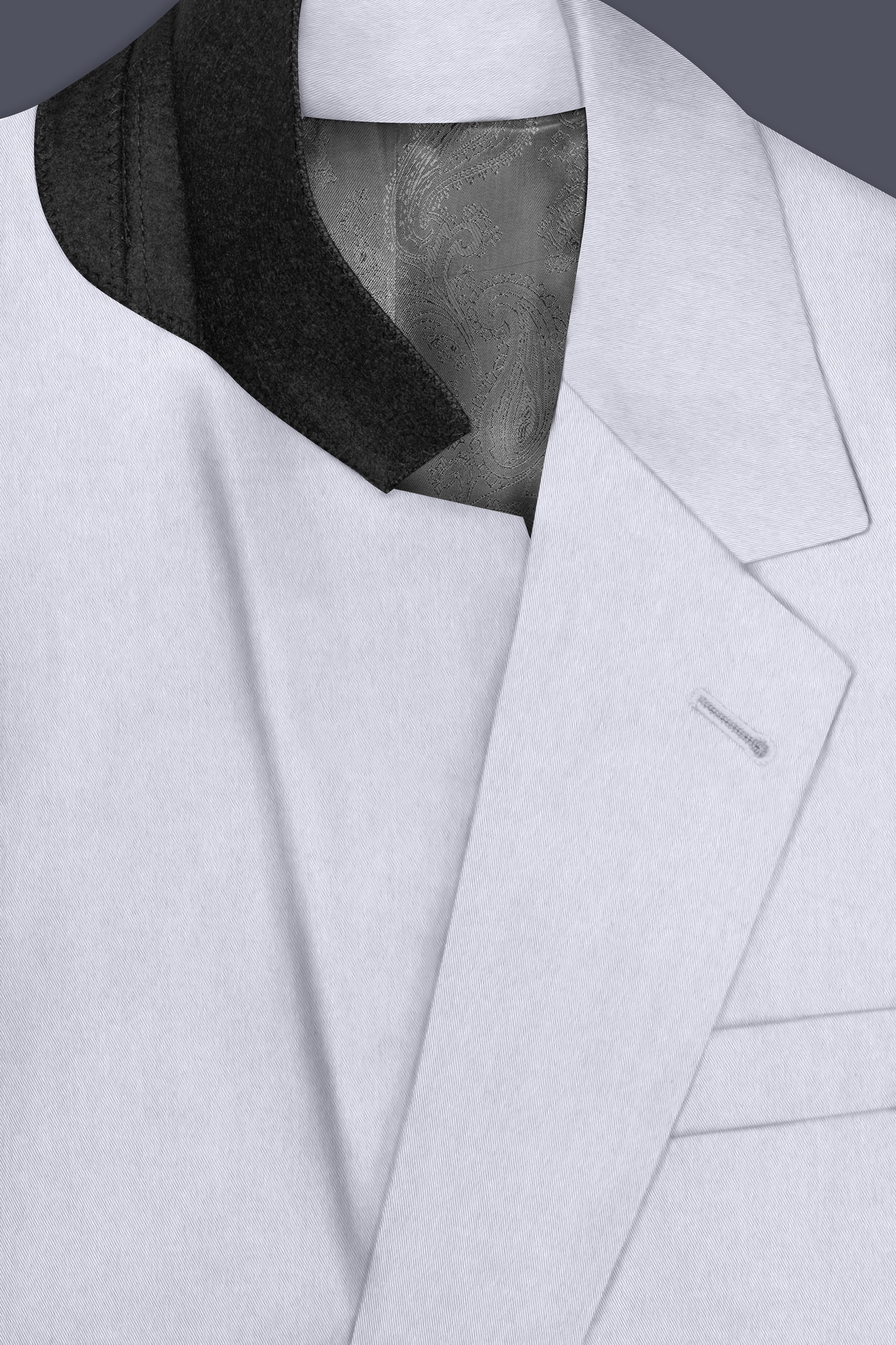Primoux-Prelude Gray Premium Cotton Single Breasted Blazer
