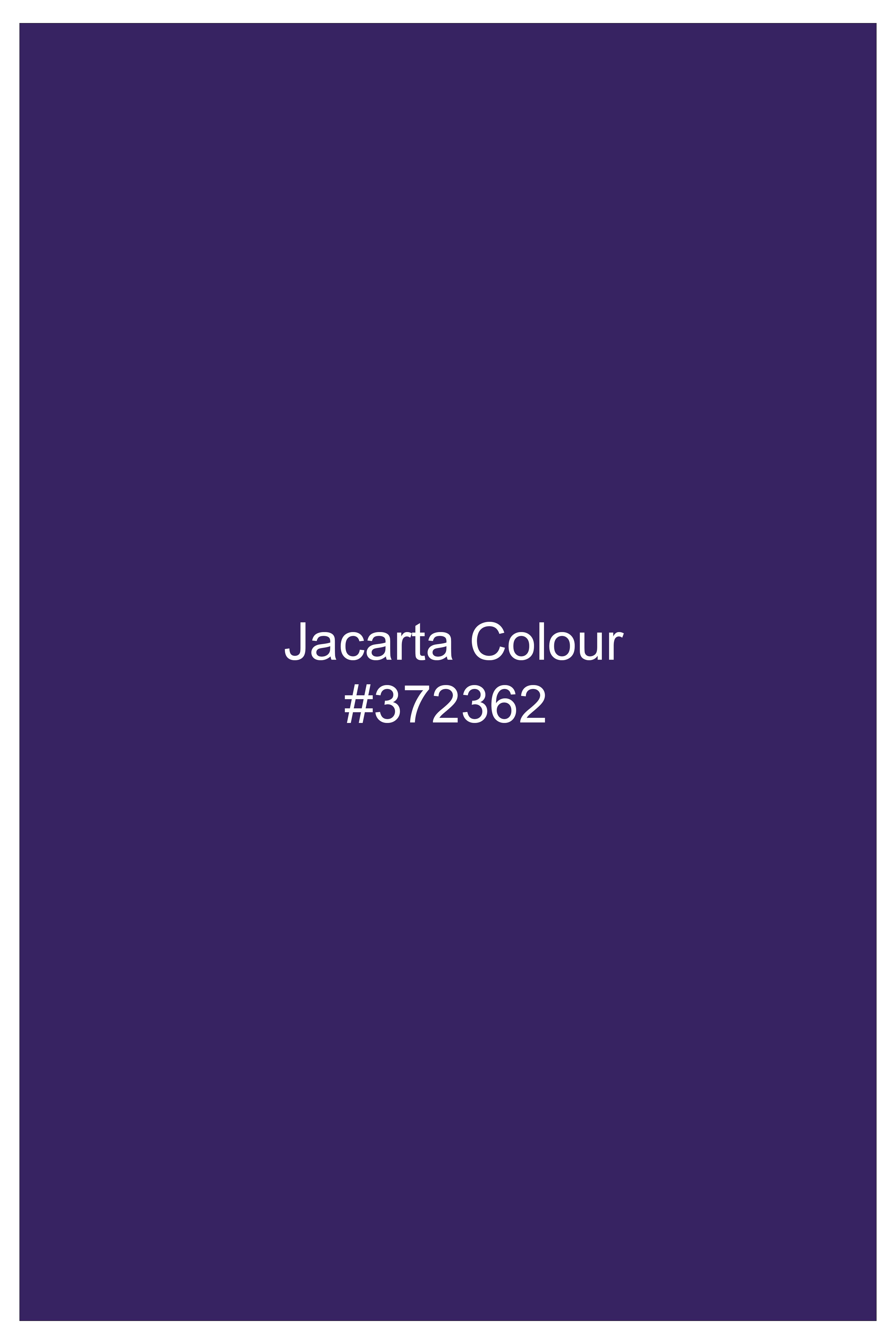 Velaris-Jacarta Purple Velvet Peak Lapel Tuxedo Blazer