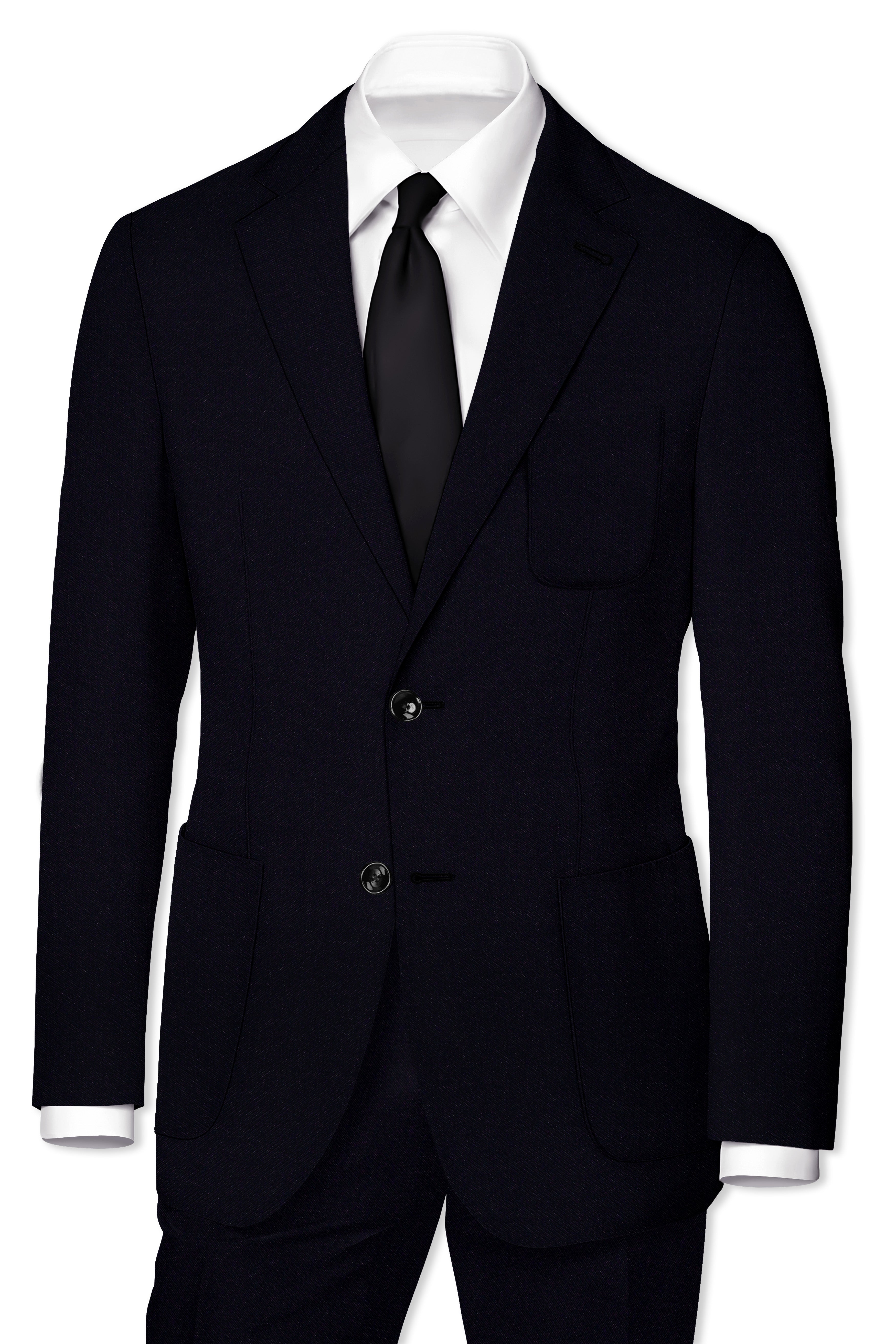 Noctivell-Jaguar Black Premium Cotton Single Breasted Sports Blazer