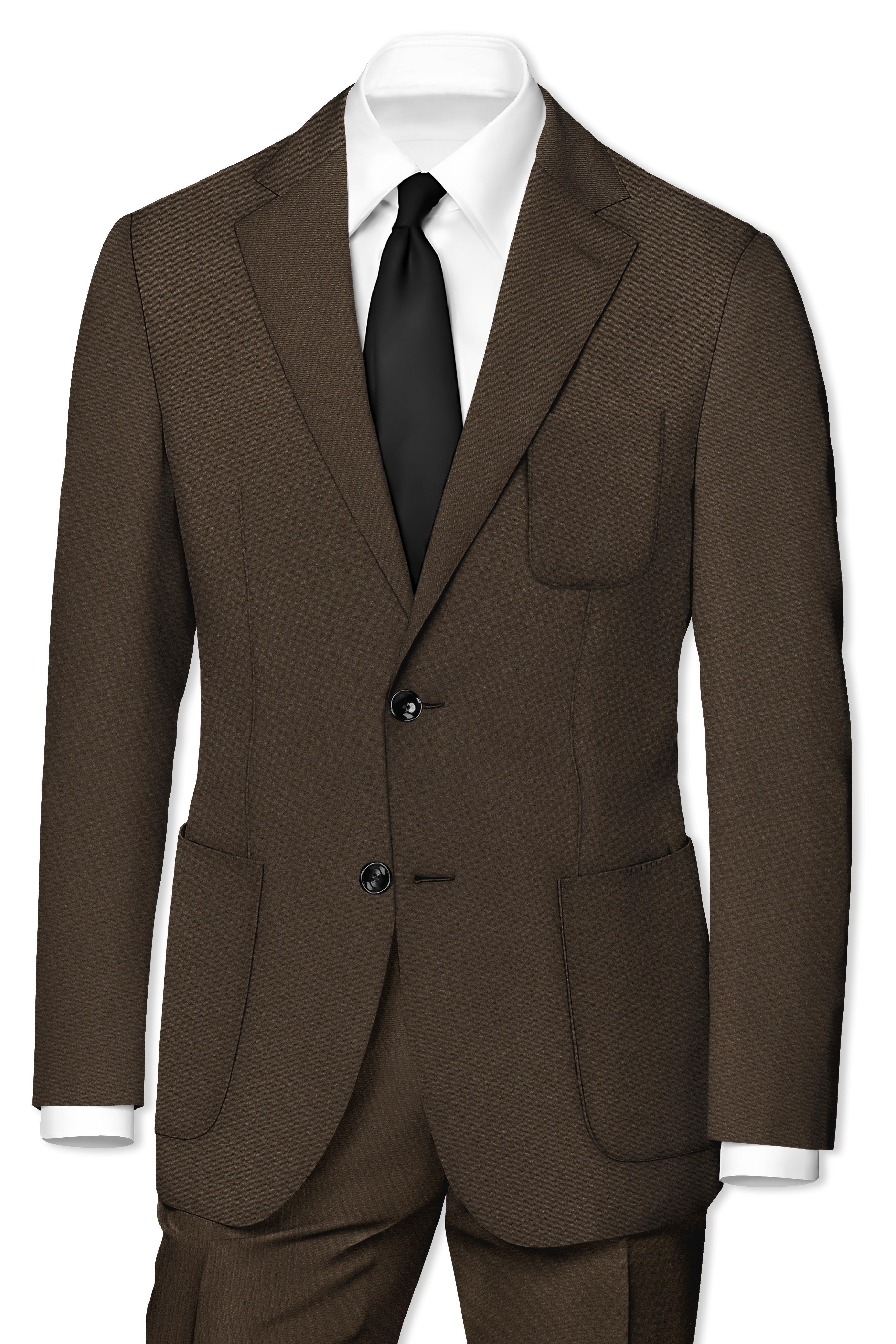 Jagvire-Birch Brown Premium Cotton Single Breasted Sports Blazer