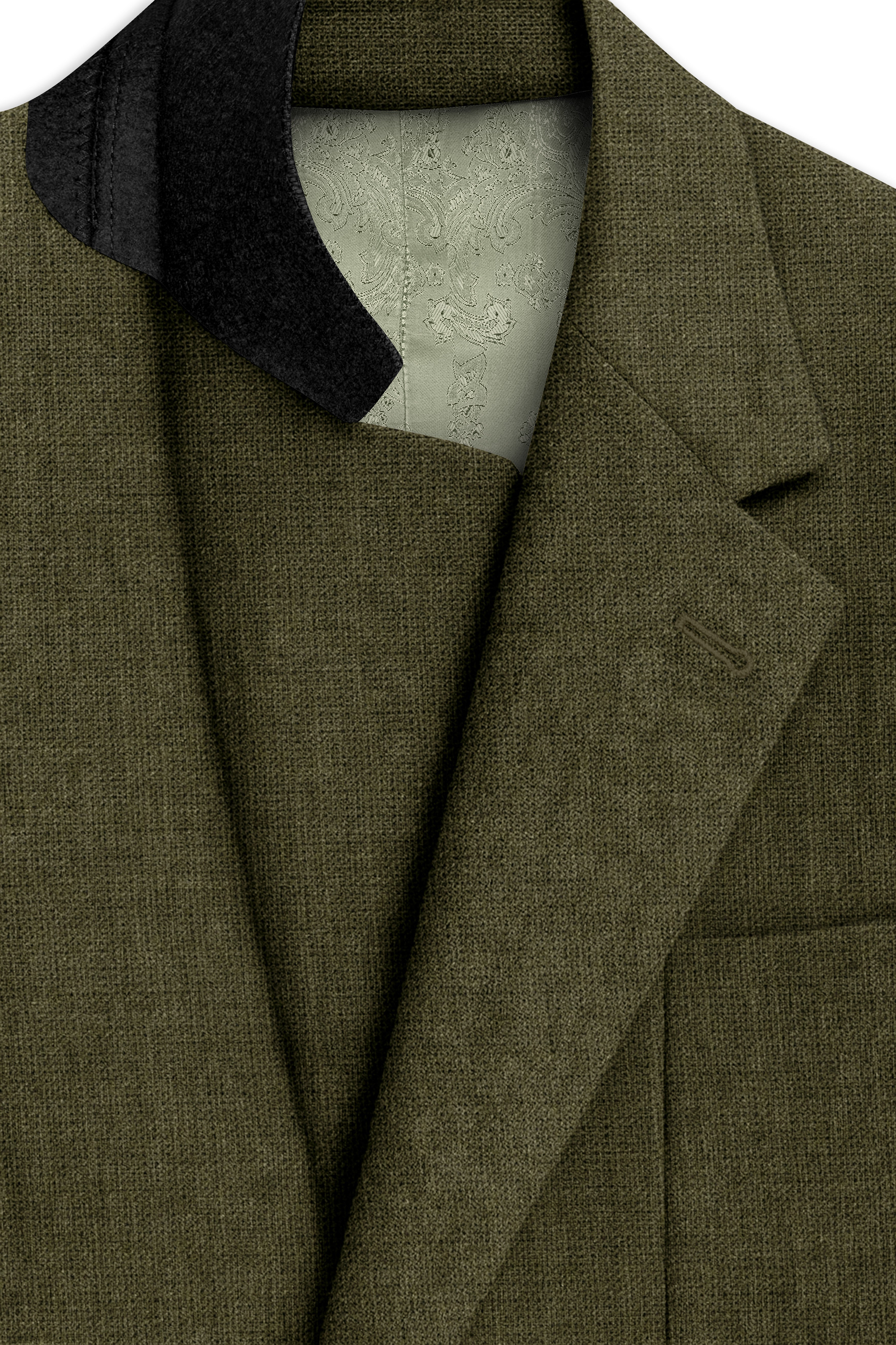 Virenza-Birch Green Luxurious Linen Single Breasted Sports Blazer