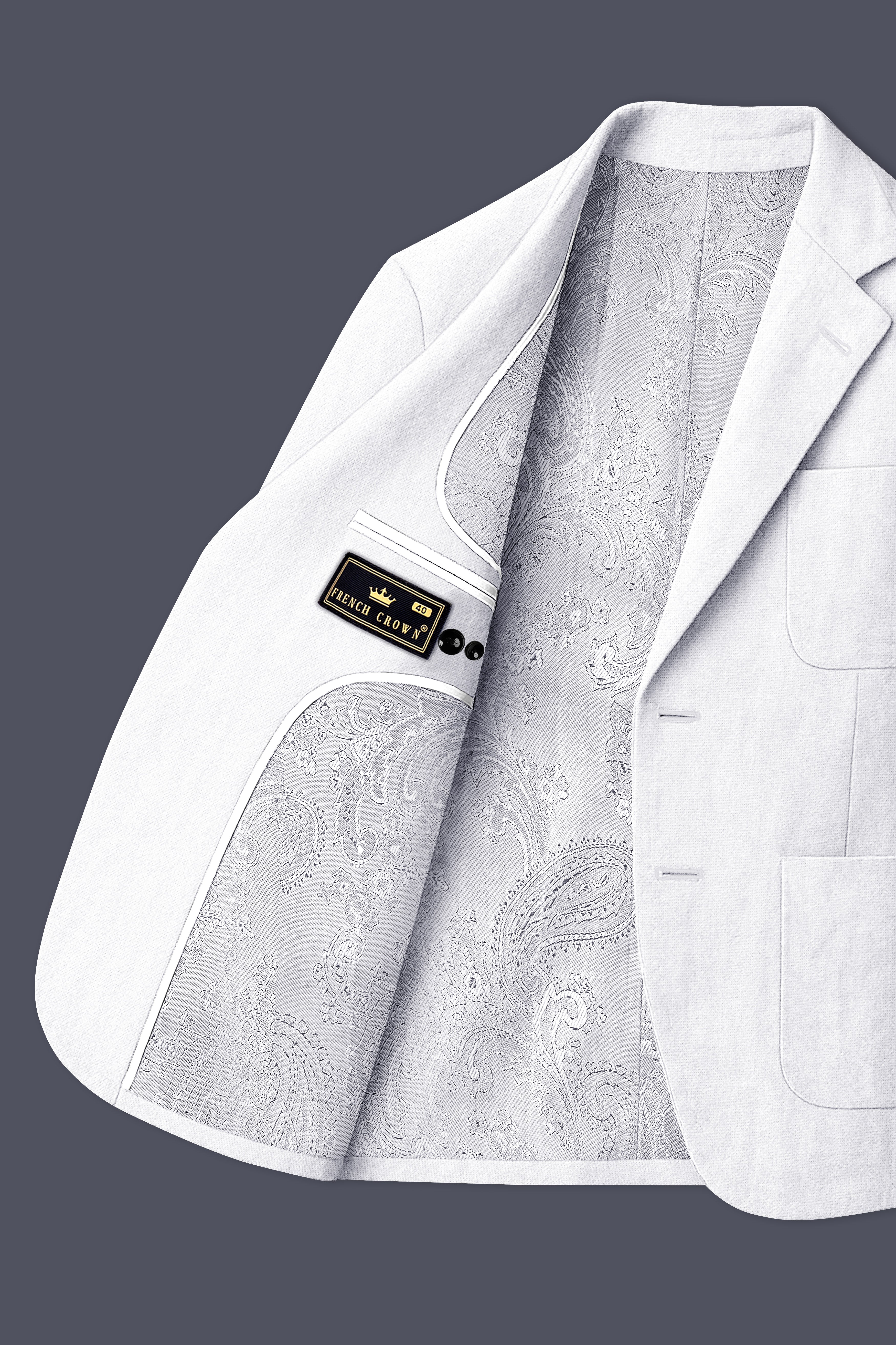 Alvesso-Bright White Luxurious Linen Single Breasted Stretchable traveler Blazer