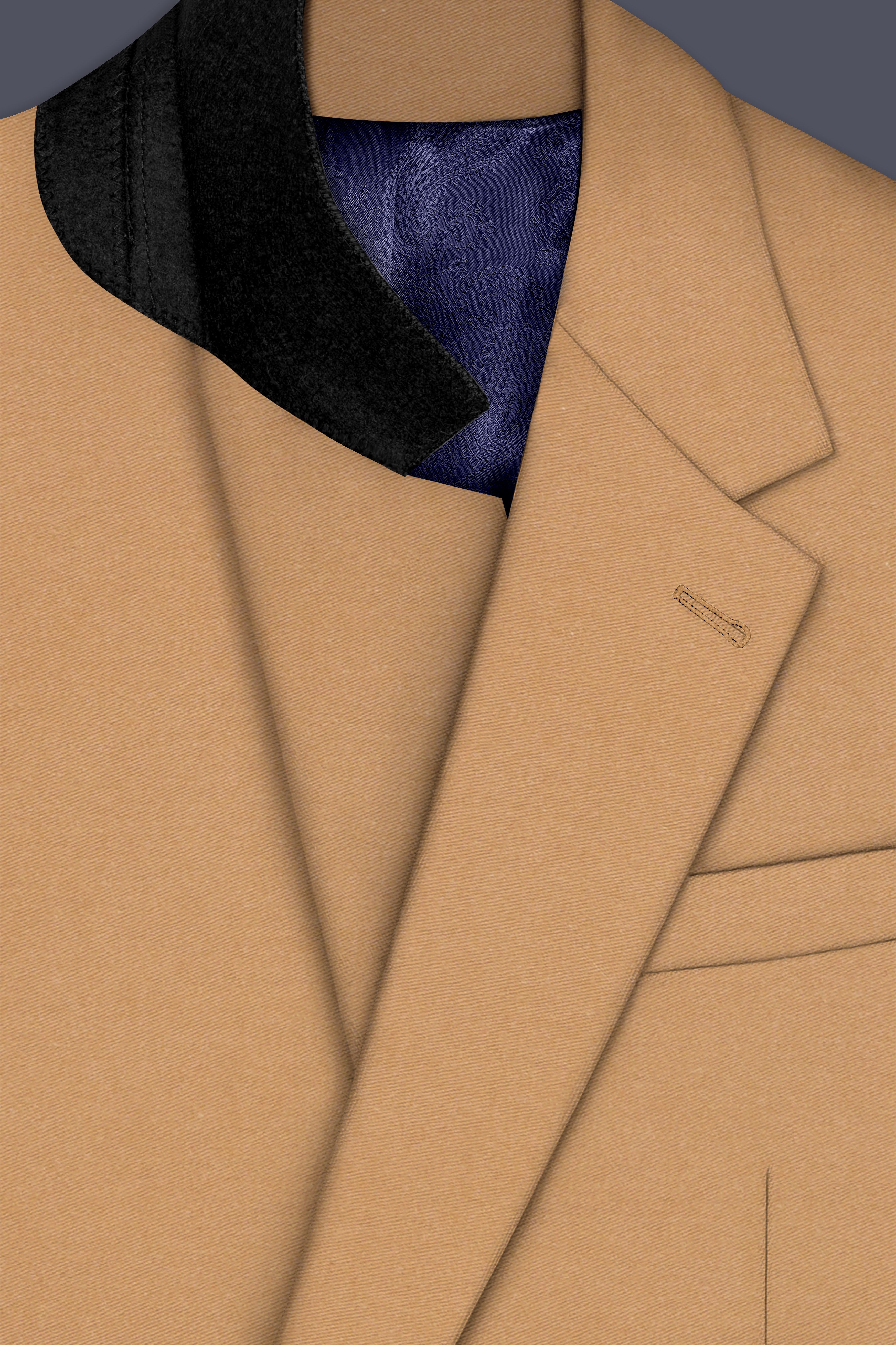 Arancio-Twine Orange Premium Cotton Single Breasted Blazer