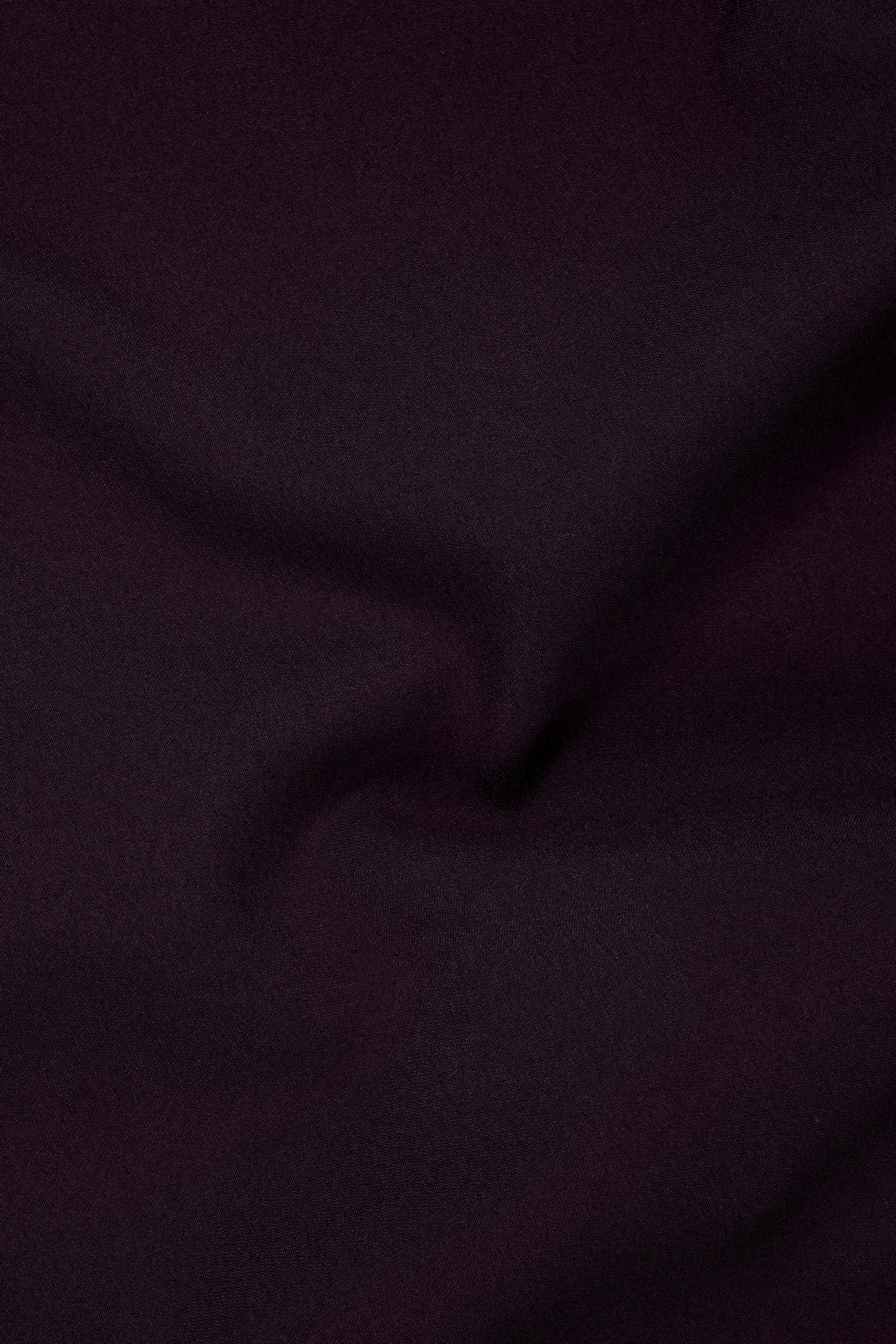 Marenzo-Korean Seal Maroon 4-Way Stretch Wool Rich Cross Placket Bandhgala Blazer