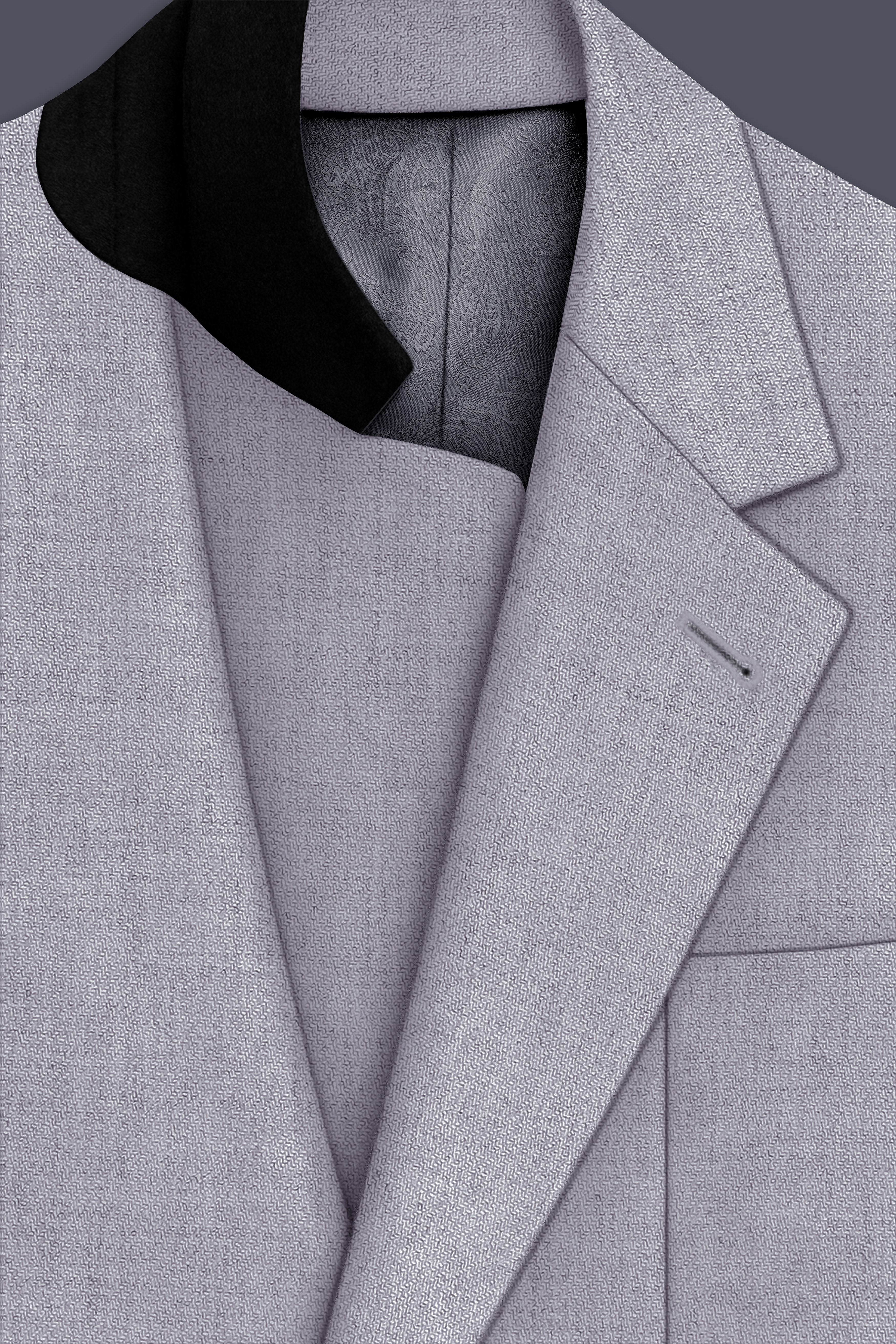 Alpine-Mountain Mist Gray Textured Tweed Single Breasted Sports Blazer