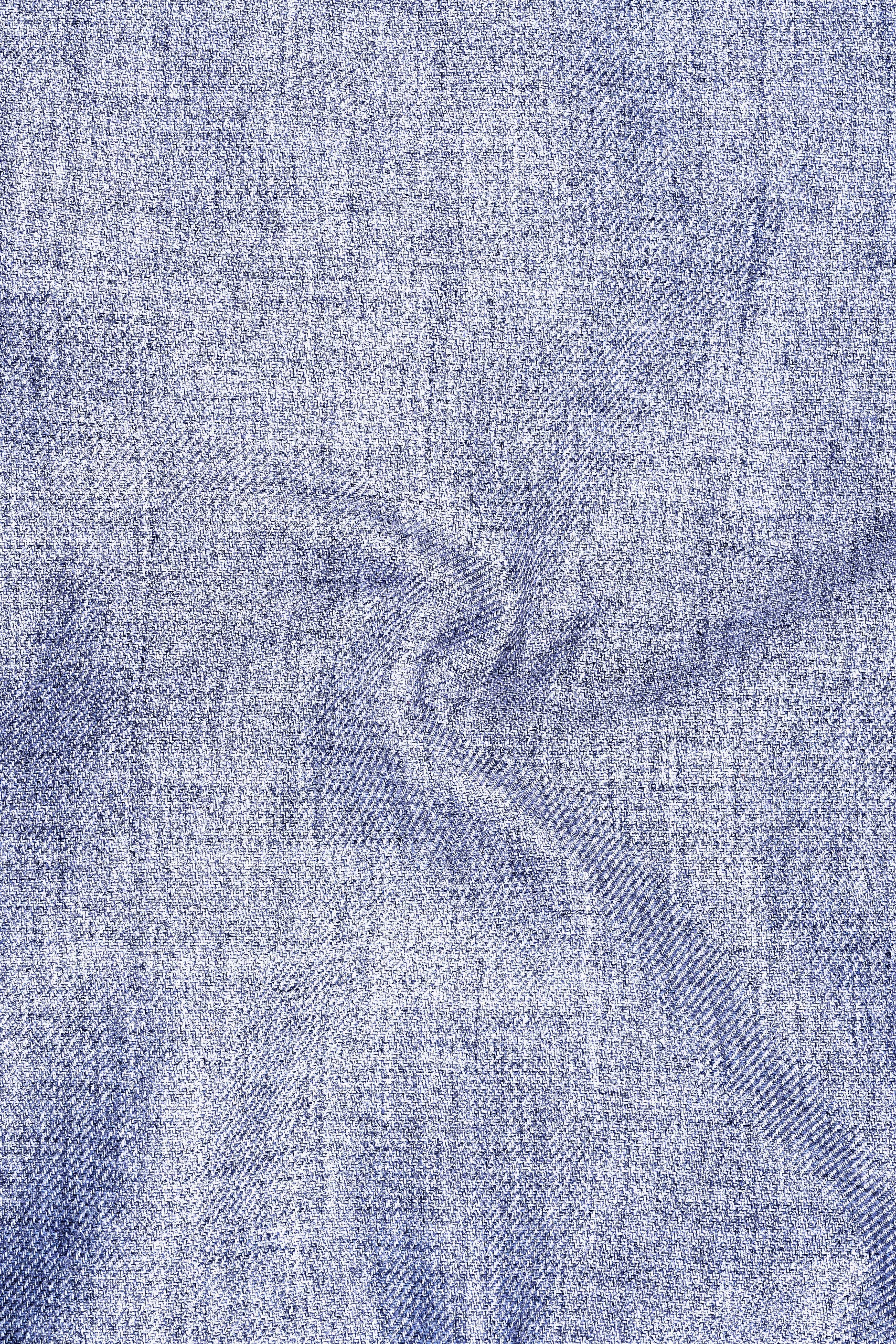 Nordic-Logan Blue Textured Tweed Single Breasted Sports Blazer