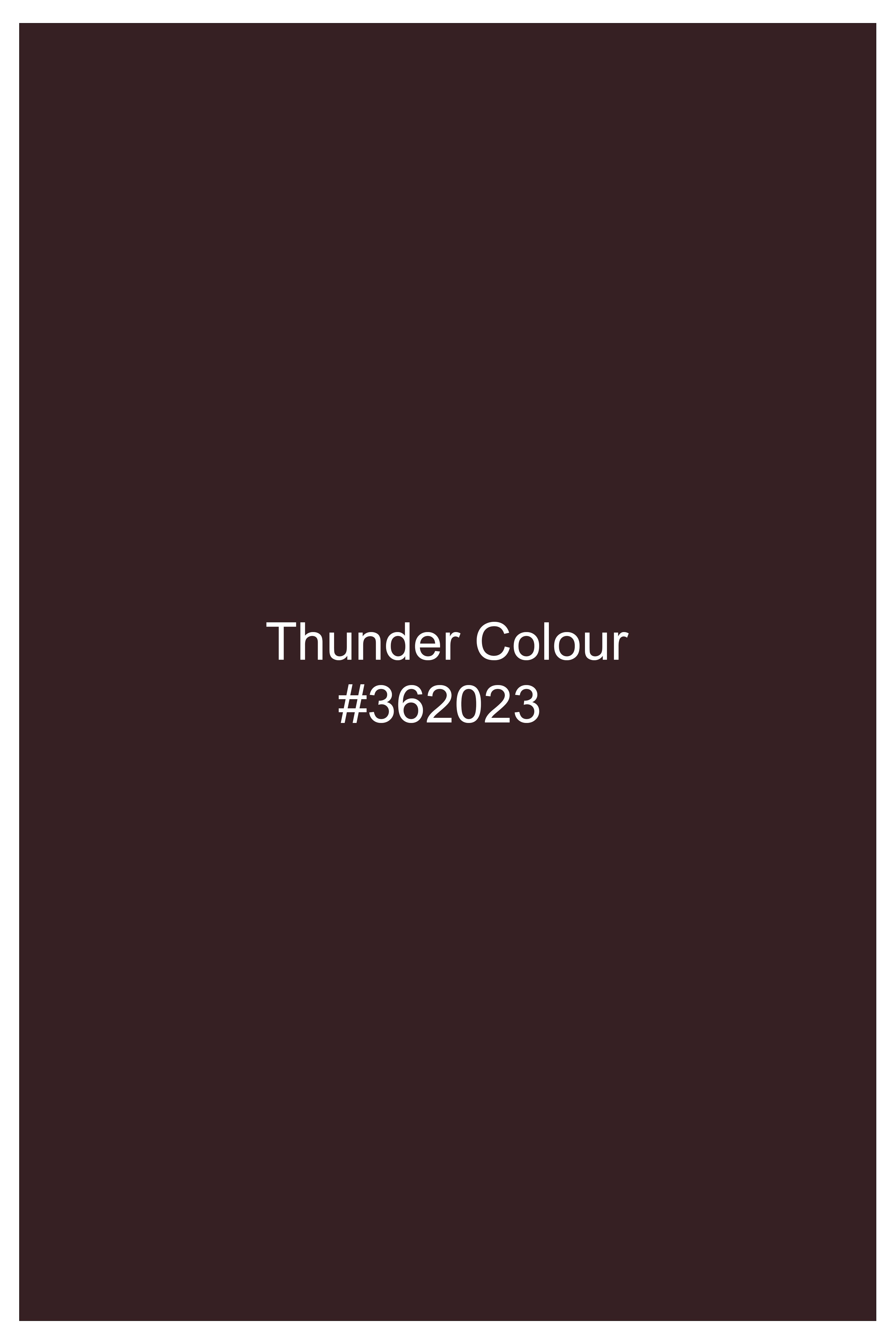 Aurethund-Thunder Brown Plaid Wool Rich Single Brested Blazer