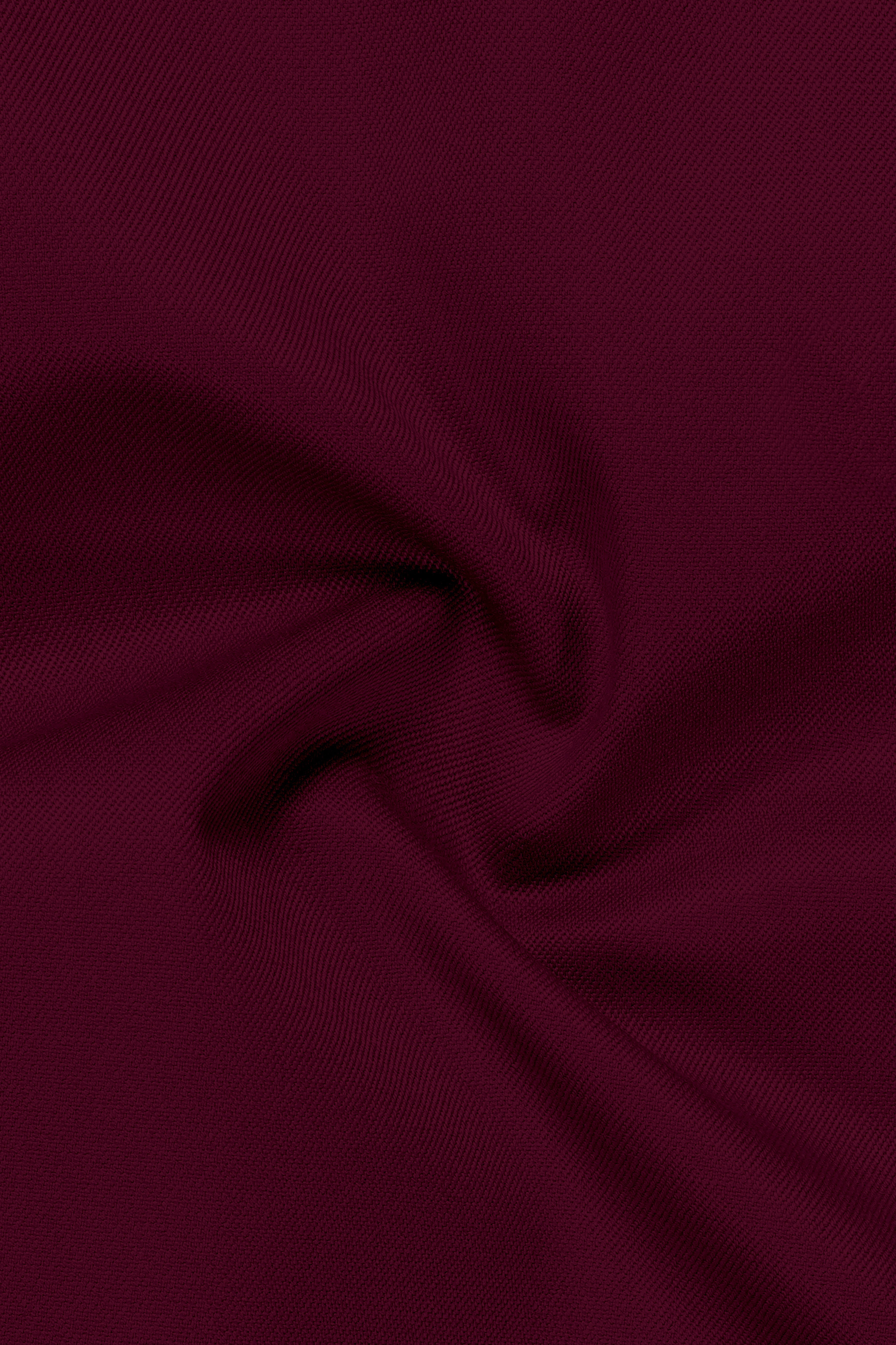 Regal Maroon-Tamarind With Blue Lepal Solid Wool Rich Tuxedo Blazer