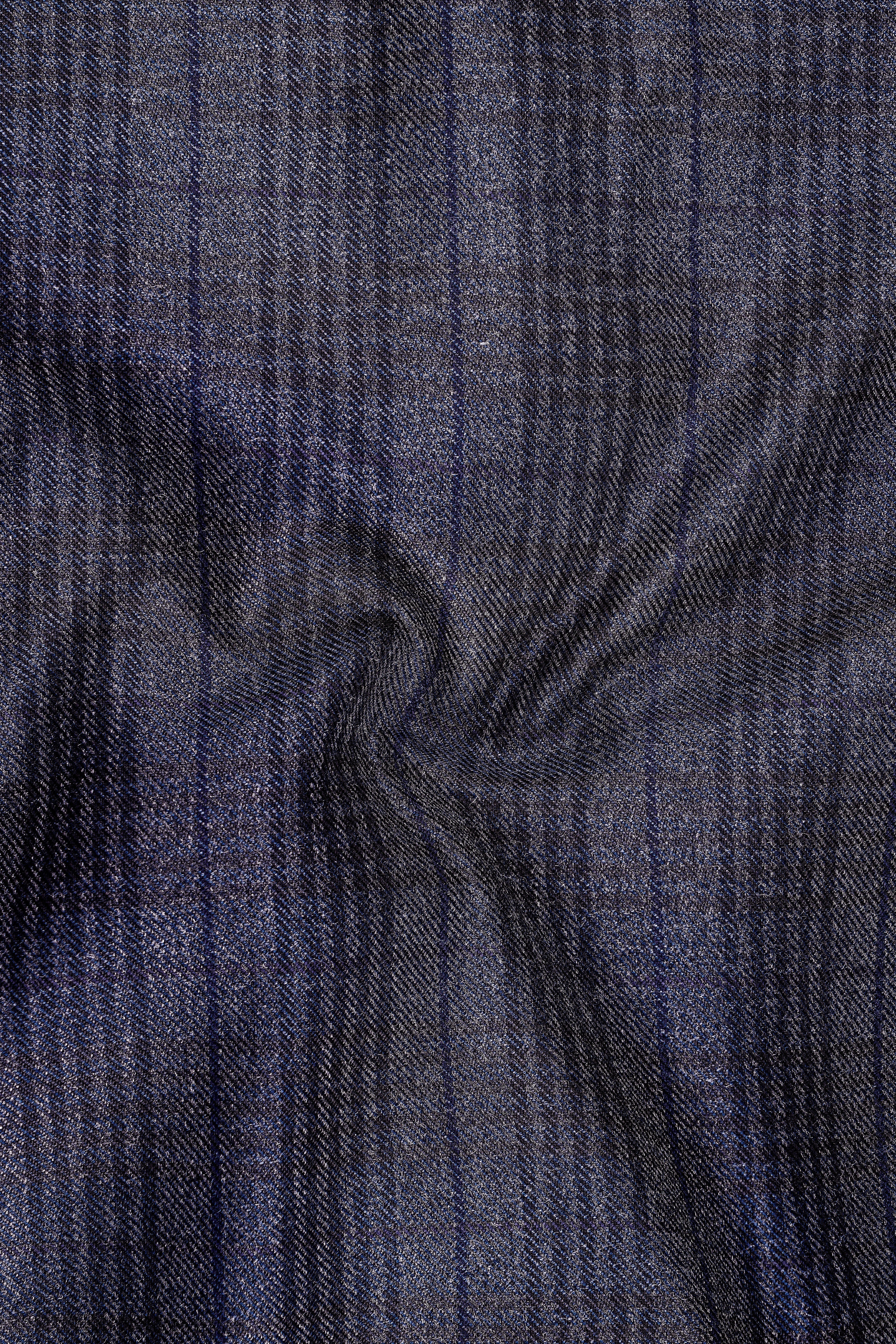 Horizon-Martinique Blue windowpane Tweed Single Breasted Sports Blazers