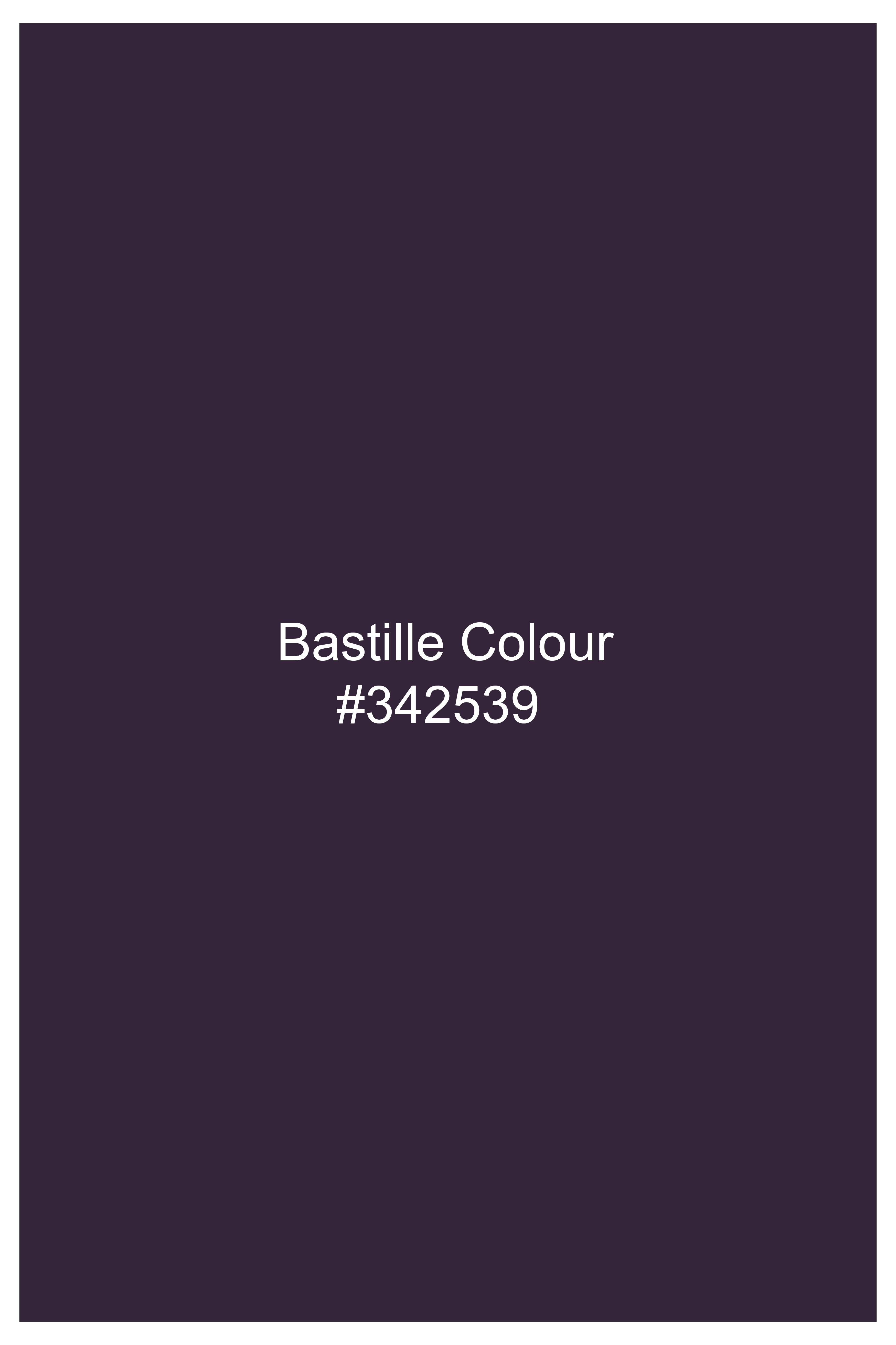 Opulent-Bastille Purple Diamond Textured Wool Rich Slight Stretch Single Breasted Blazer