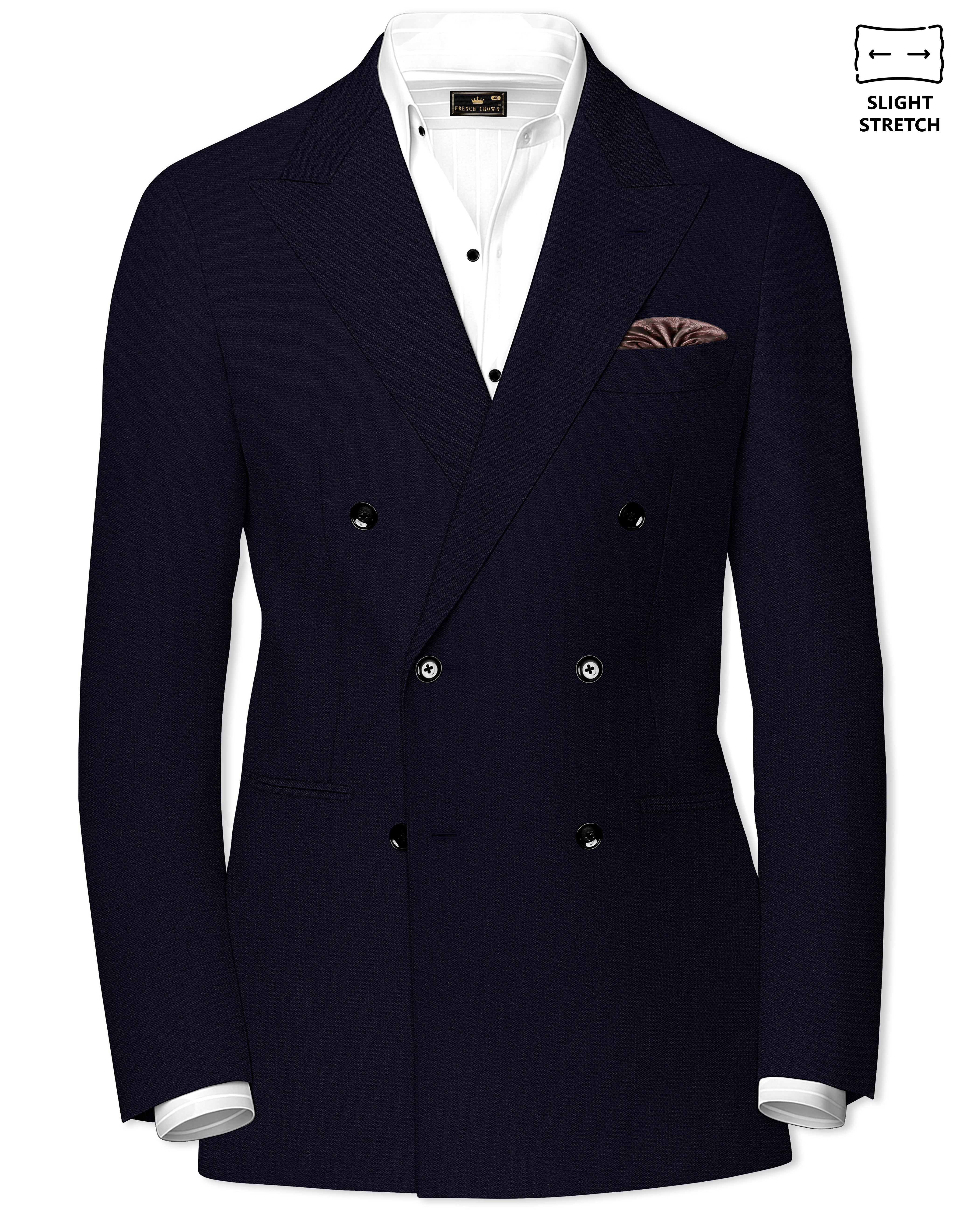 Monarch-Vulcan Blue Diamond Textured Premium Wool Rich Double