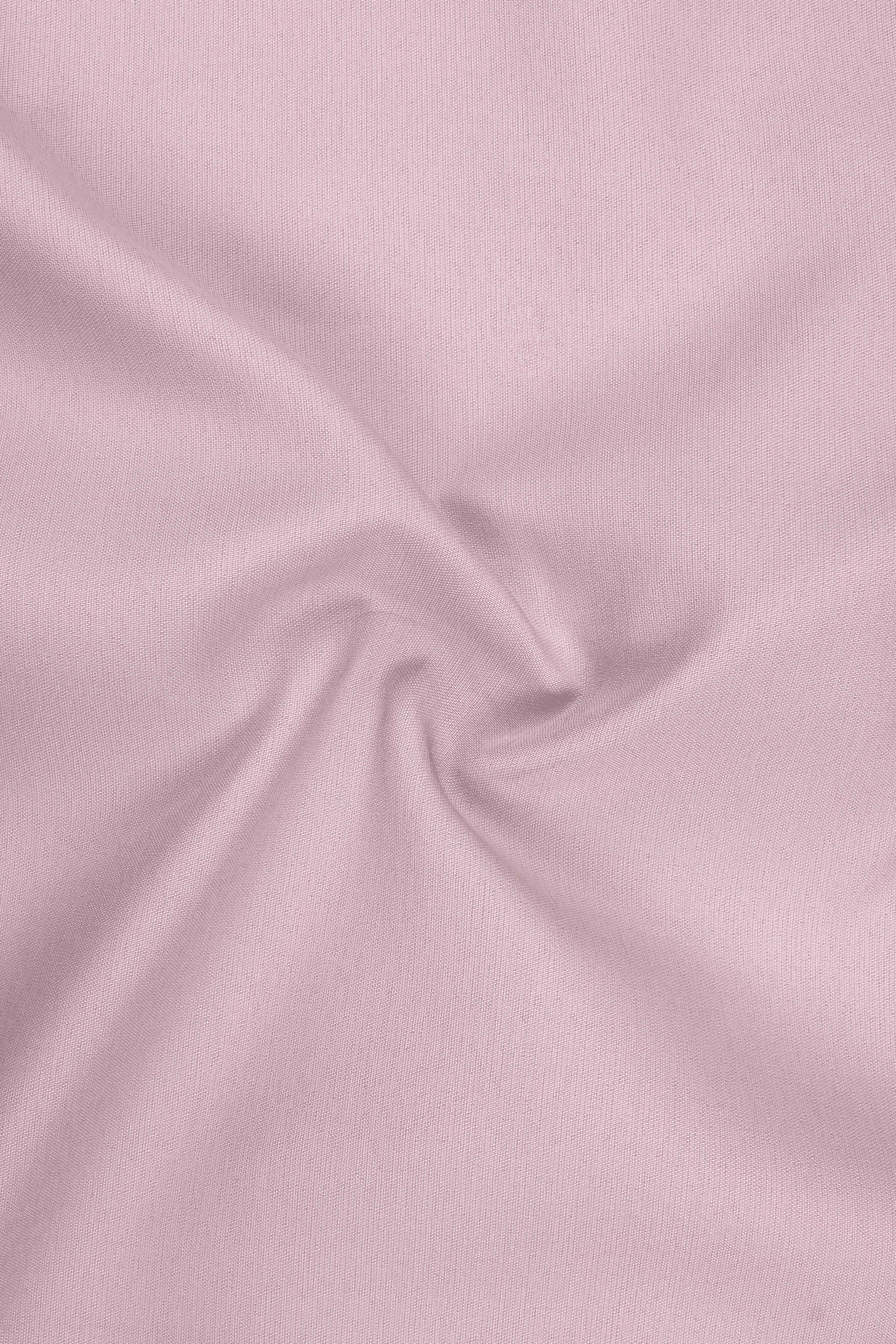 Allure-Korean Blossom Pink 4-Way Stretch Wrinkle-Free Wool Rich Single Breasted Blazer