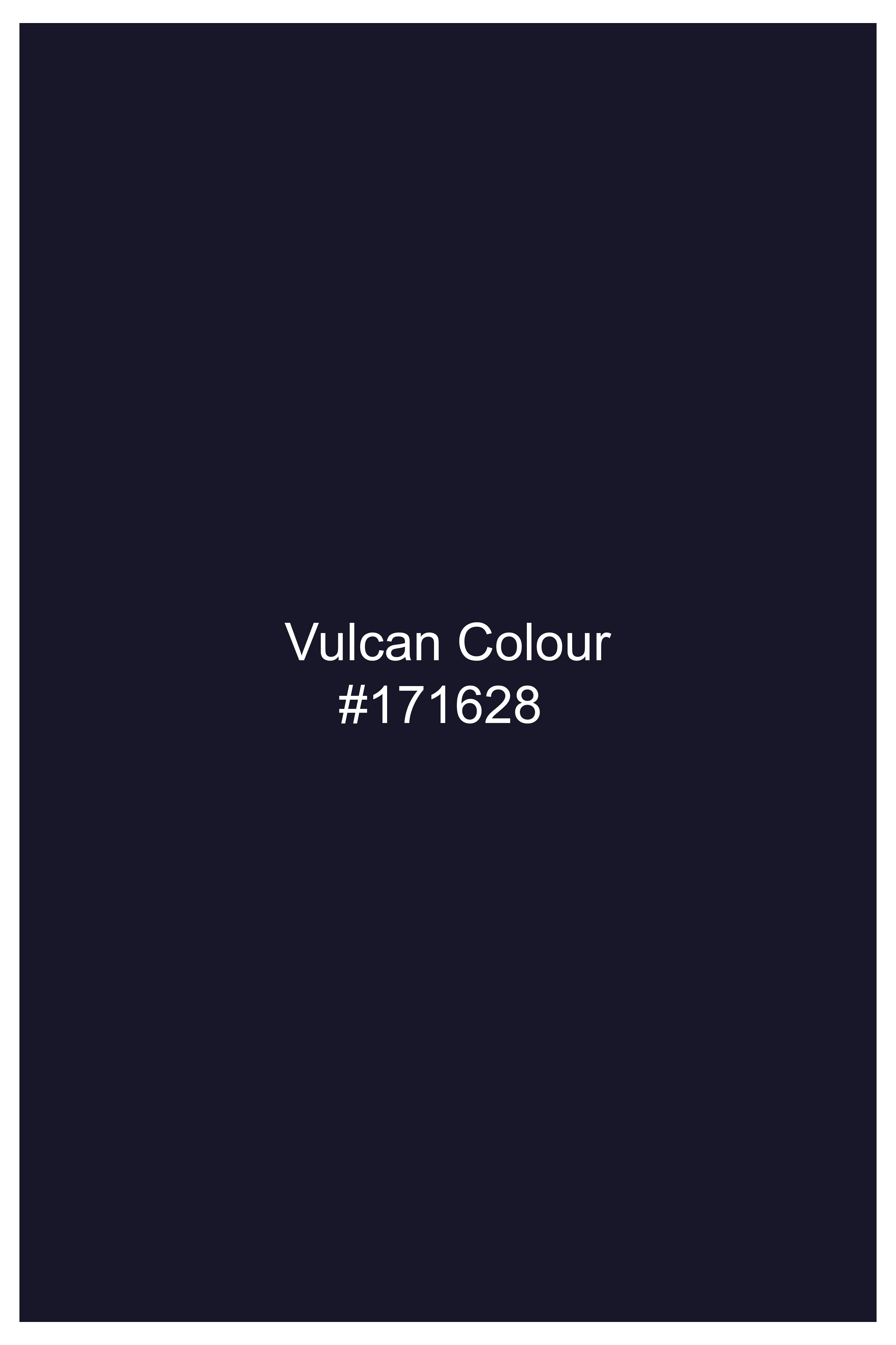 Torvian-Vulcan Blue Velvet Peak Lapel Tuxedo Blazer