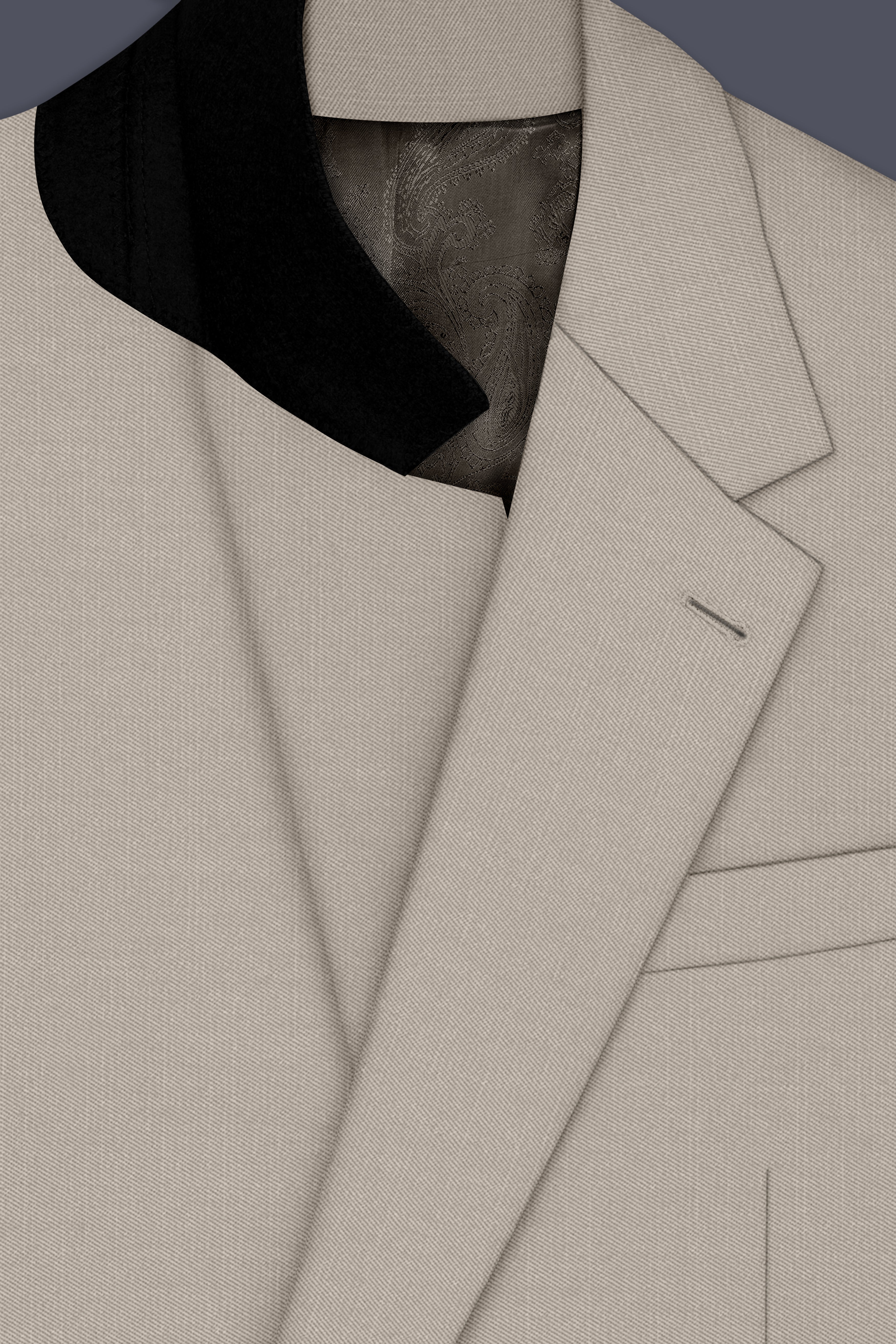 Sterling-Martini Cream Wool Rich Slight Stretch Single Breasted Blazer