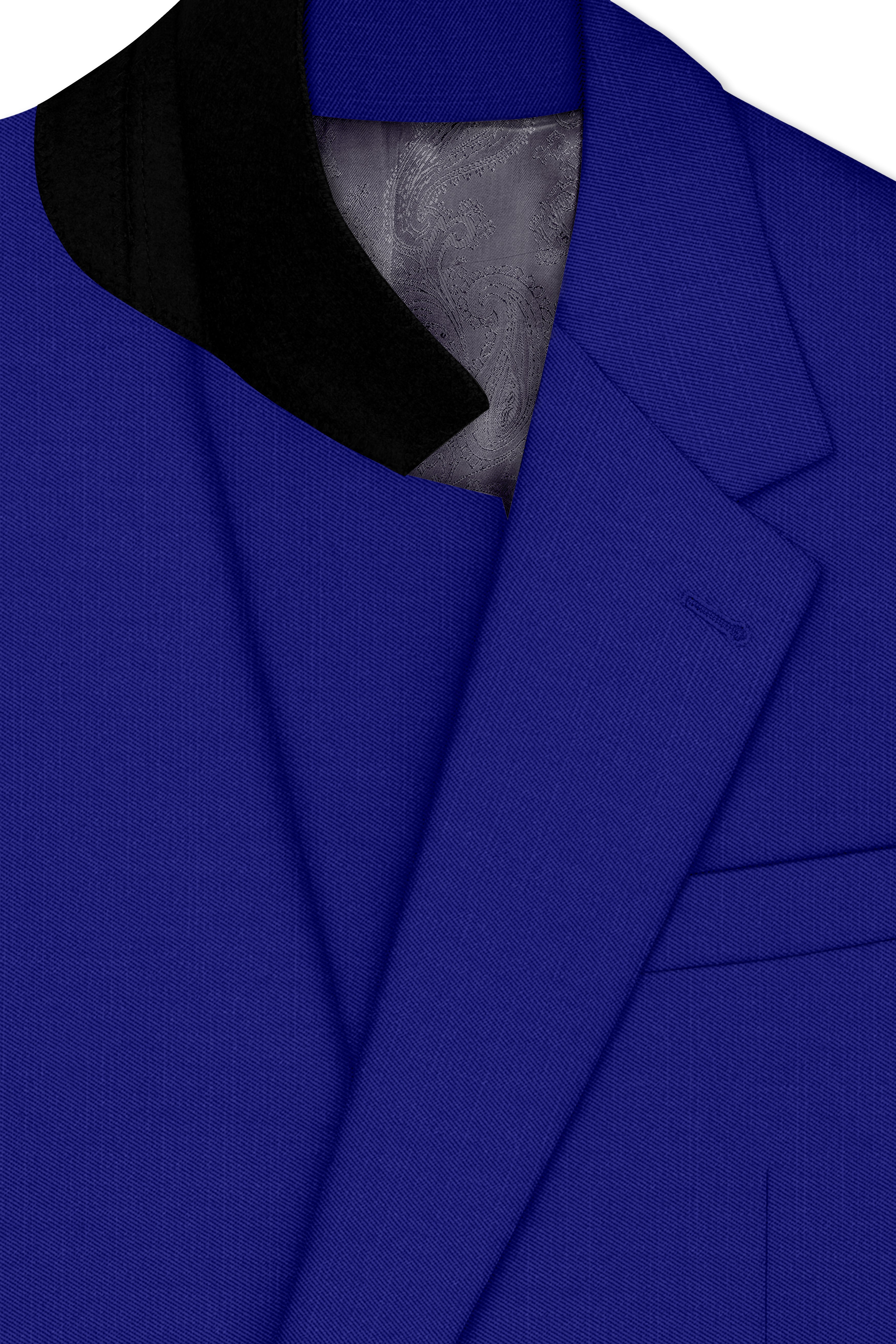 Stratos-Cobalt Blue Wool Rich Slight Stretch Single Breasted Blazer