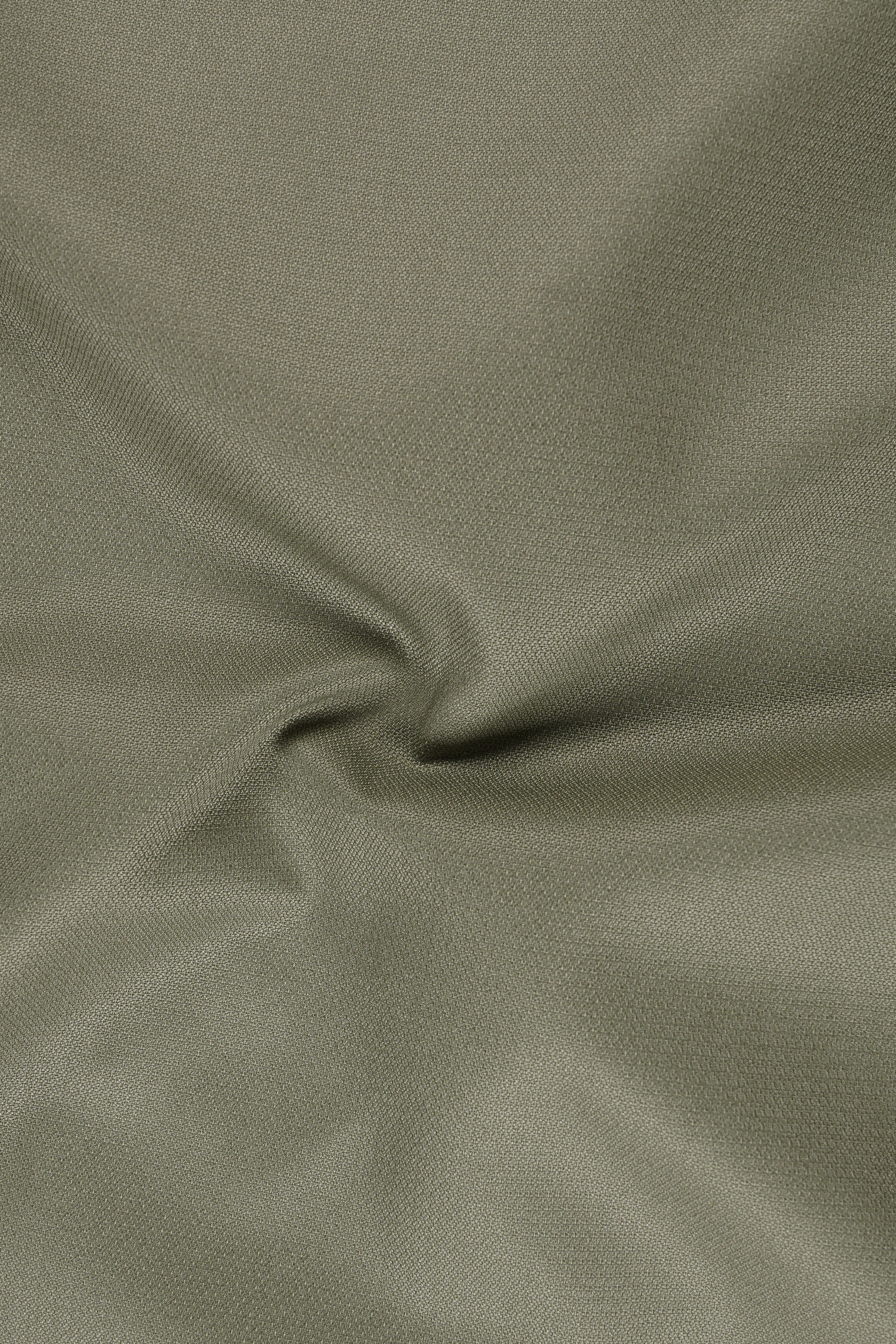 Verdo-Pablo Green Diamond Textured Wool Rich Slight Stretch Single Breasted Blazer