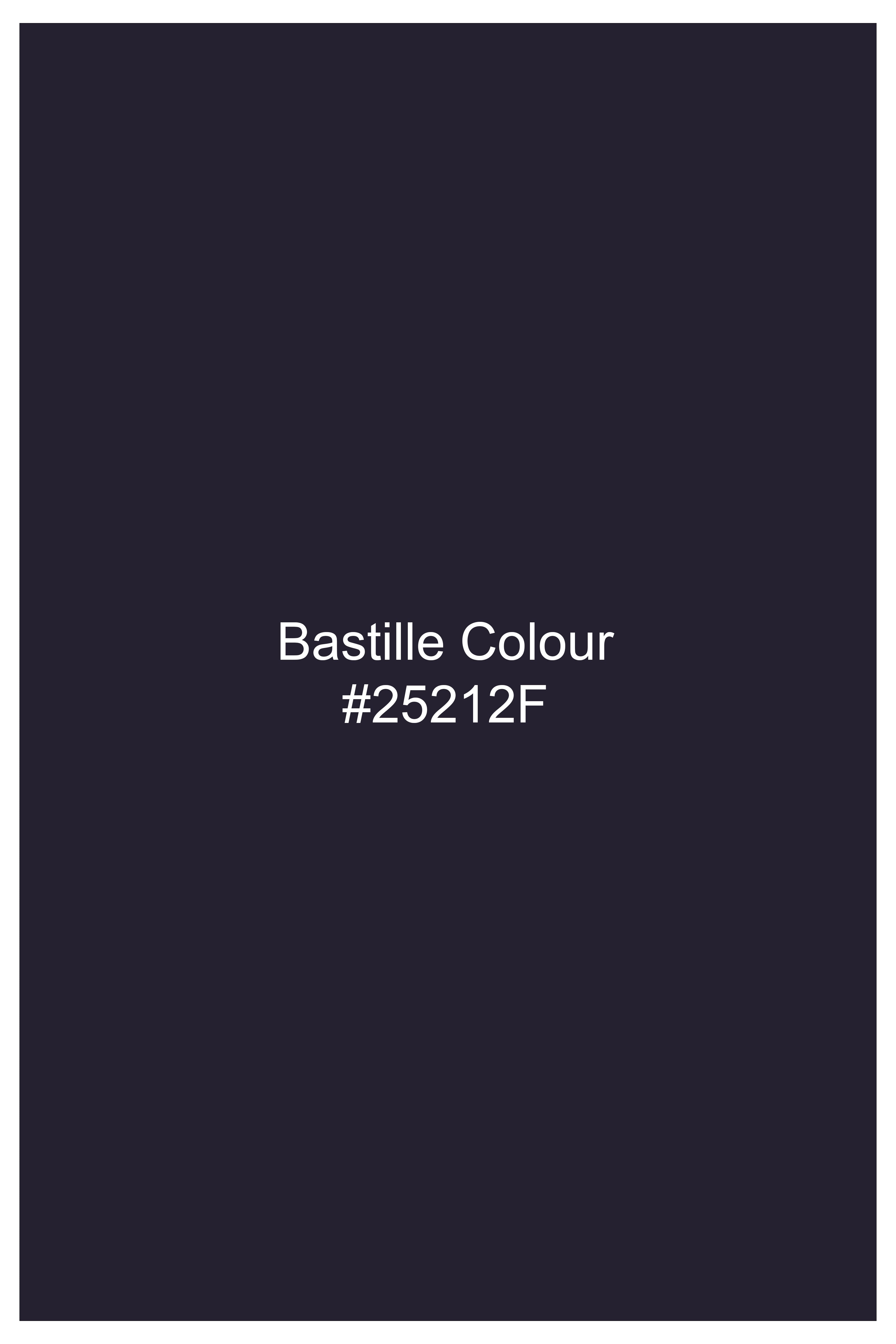 Vesper-Bastille Purple Diamond Textured Wool Rich Slight Stretch Single Breasted Blazer