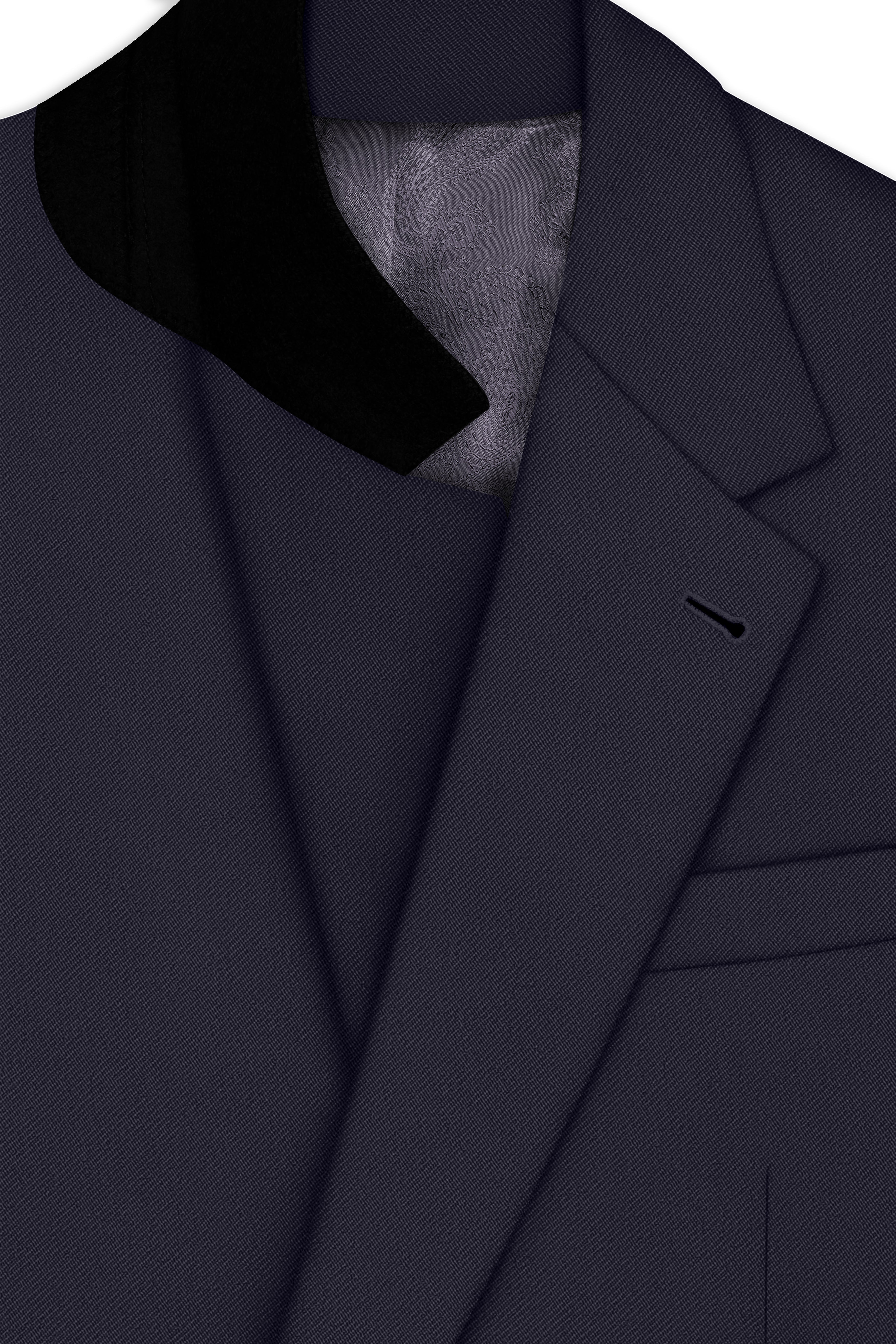 Kairo-Korean Charcoal Gray 4-Way Stretch Wrinkle-Free Wool Rich Single Breasted Blazer