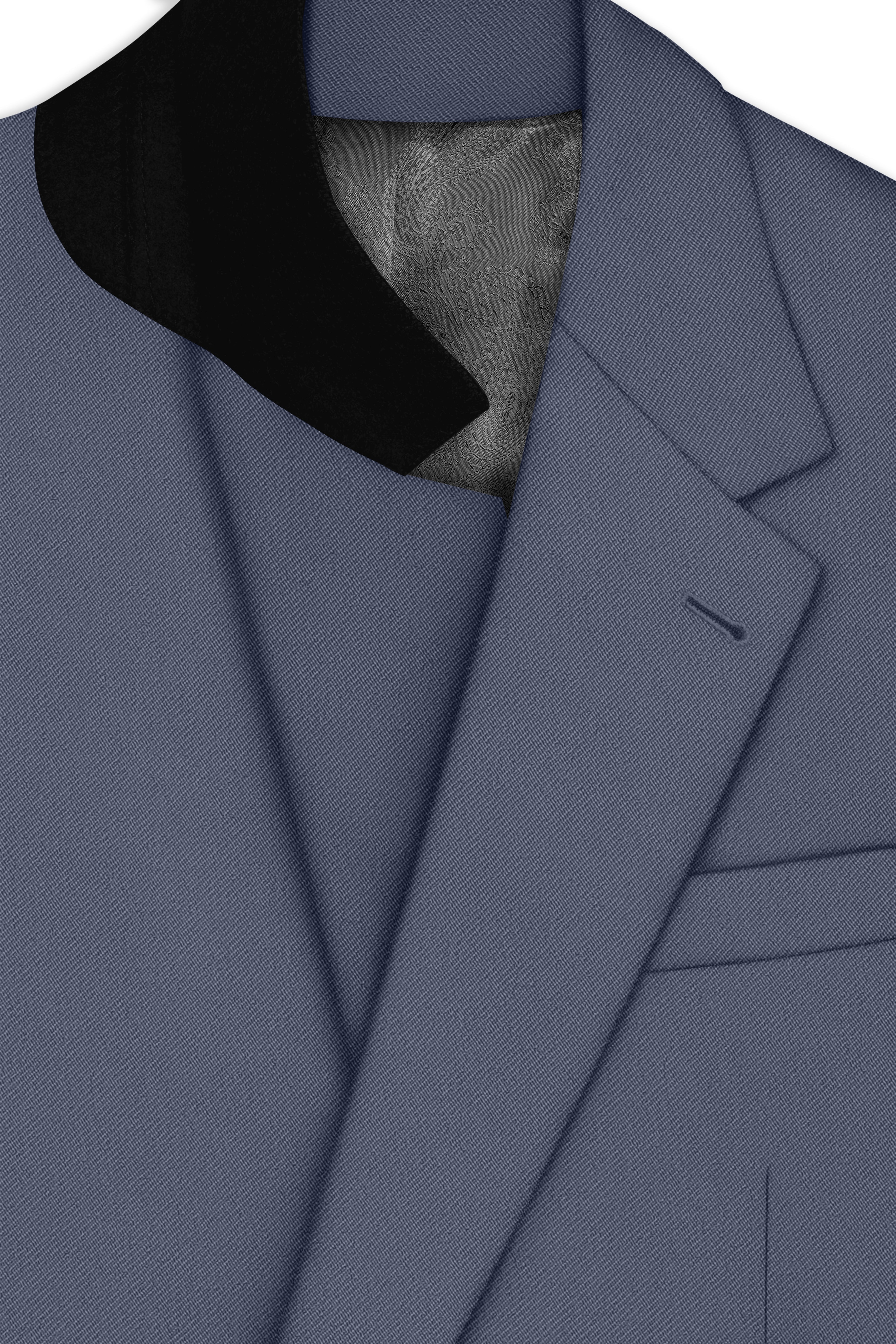 Monarch-Korean Dolphin Gray 4-Way Stretch Wrinkle-Free Wool Rich Single Breasted Blazer
