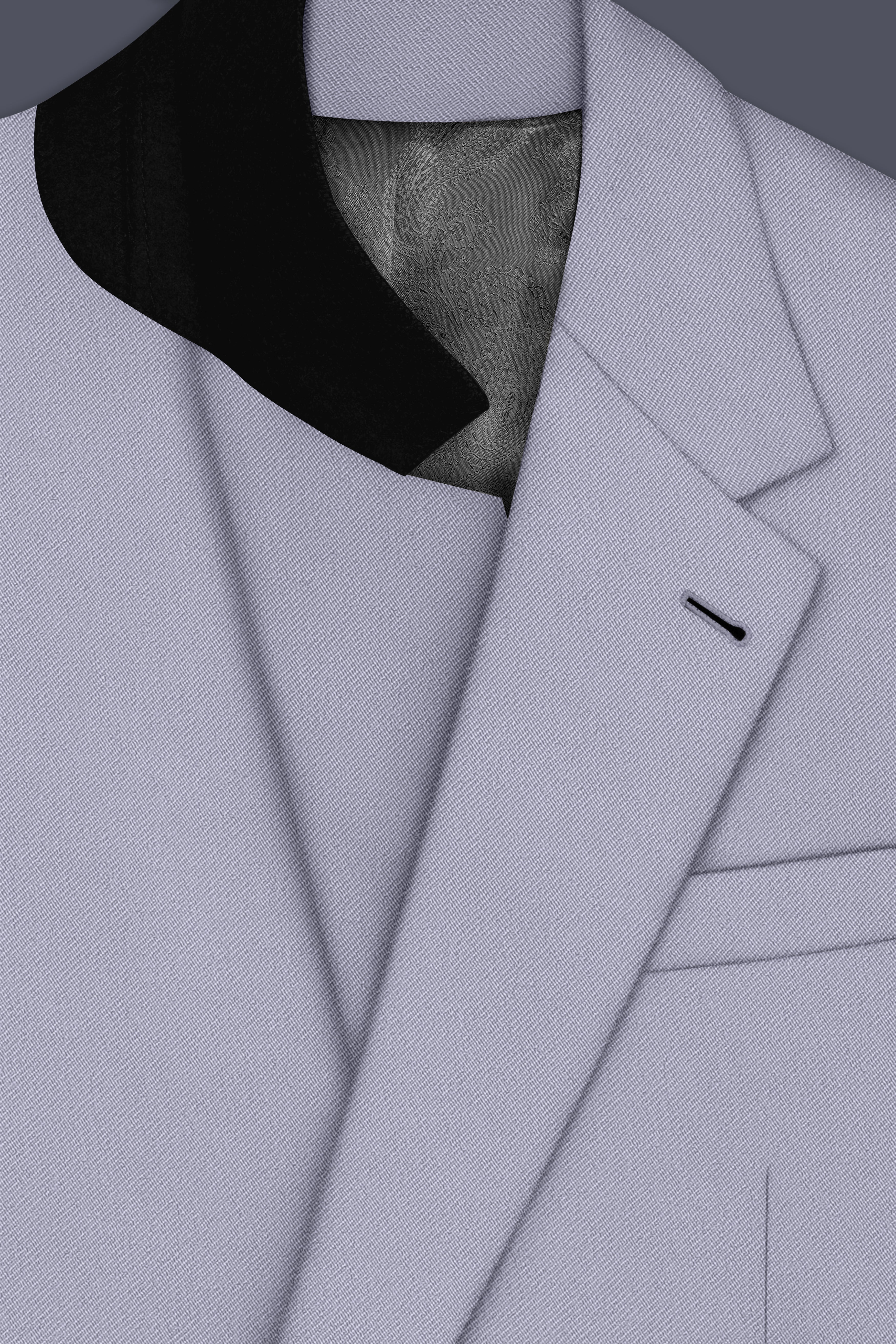 Graphite-Korean Topaz Gray 4-Way Stretch Wrinkle-Free Wool Rich Single Breasted Blazer