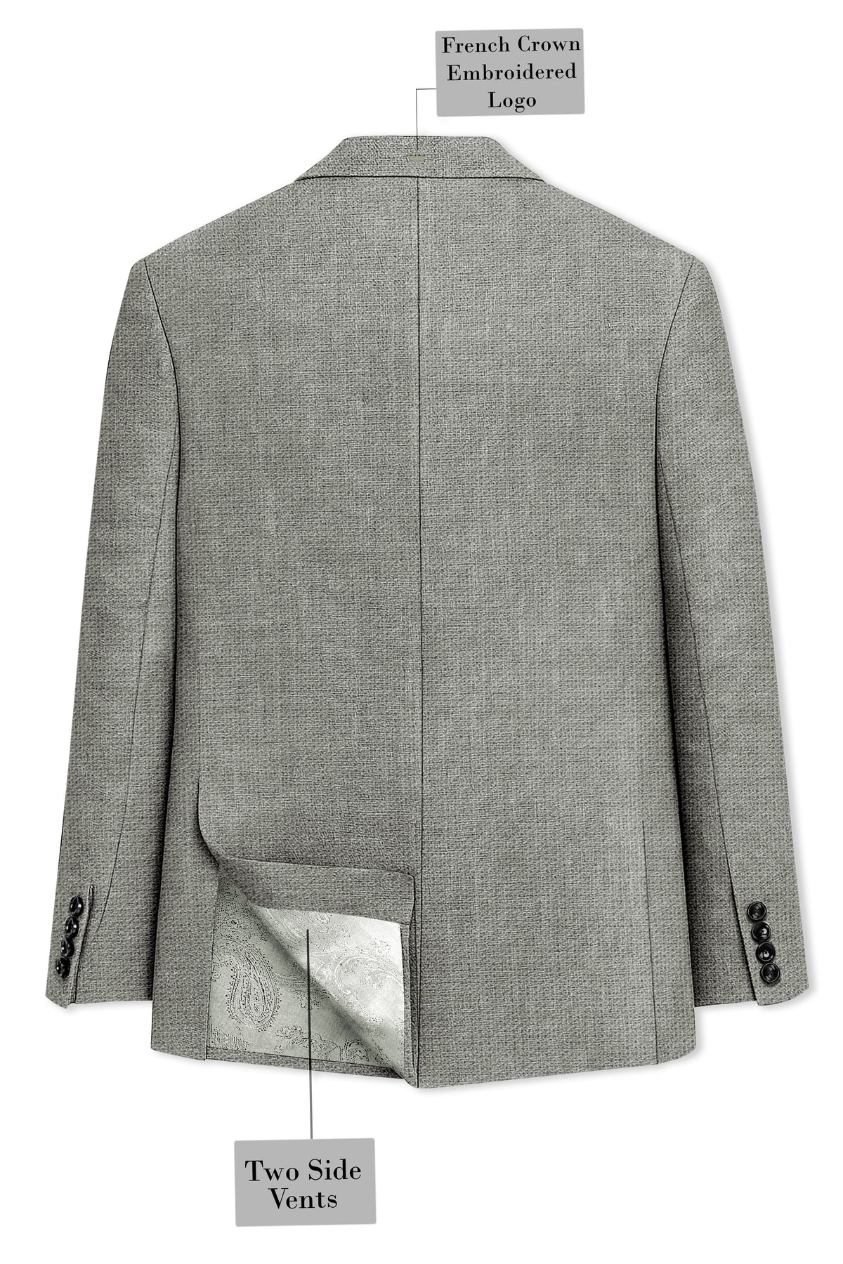 Verdant-Friar Green Luxurious Linen Single Breasted Sports Blazer