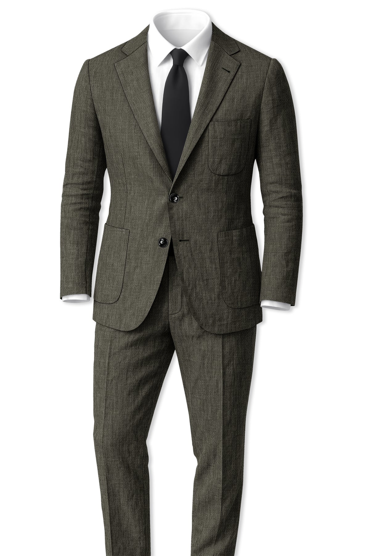 Laurel-Zeus Green Luxurious Linen Single Breasted Sports Blazer