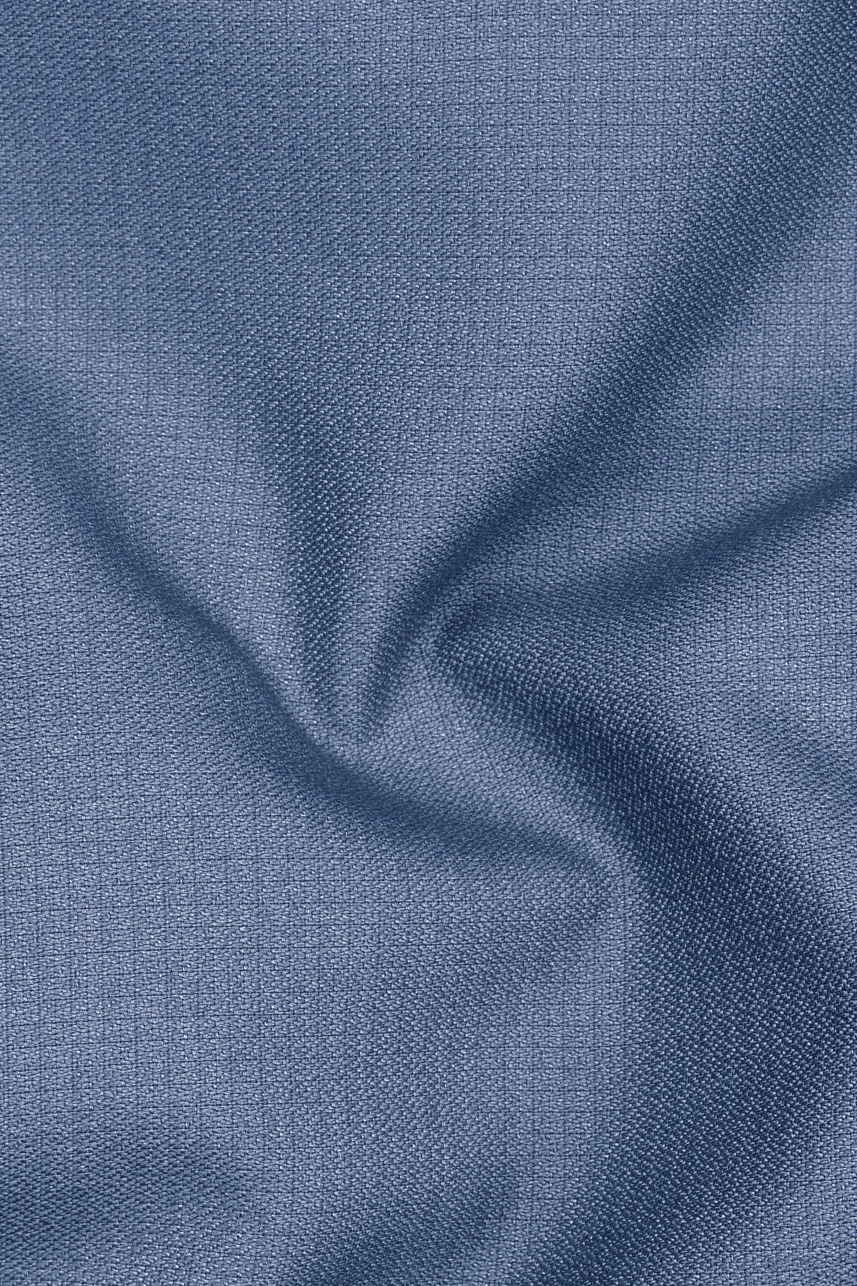 Sapphire-Raven Blue Diamond Textured Wool Rich Slight Stretch Single Breasted Blazer