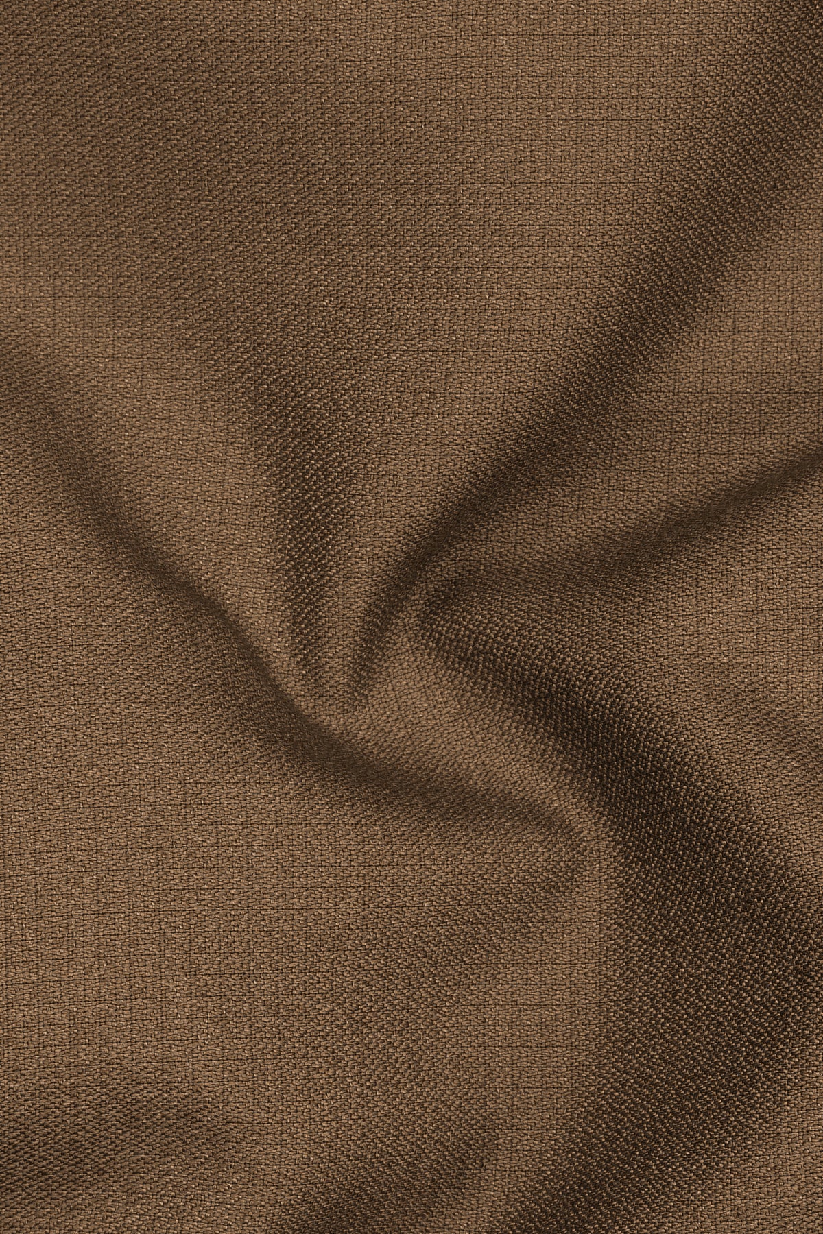 Cordovan-Mondo Brown Diamond Textured Wool Rich Slight Stretch Double Breasted Blazer