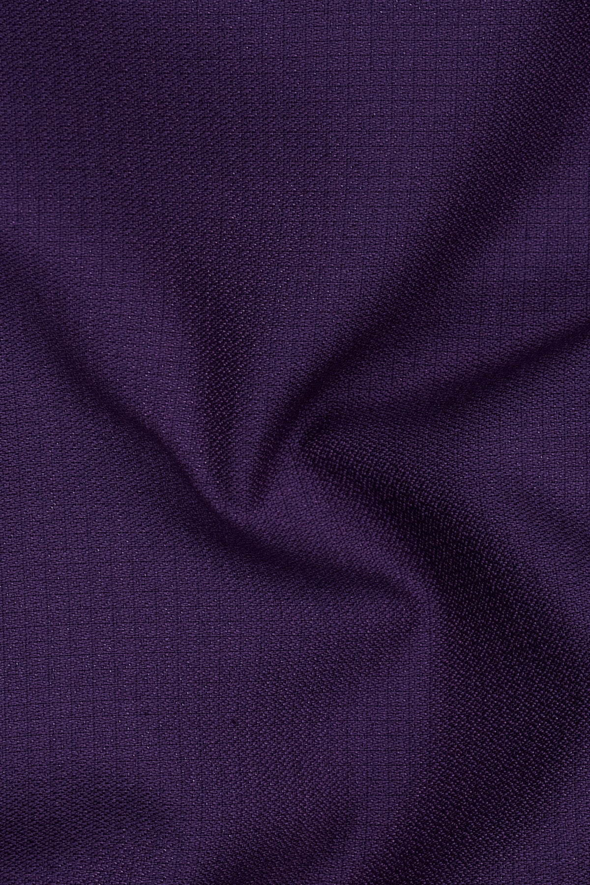 Mauve-Cedar Purple Diamond Textured Wool Rich Slight Stretch Cross Placket Bandhgala Blazer