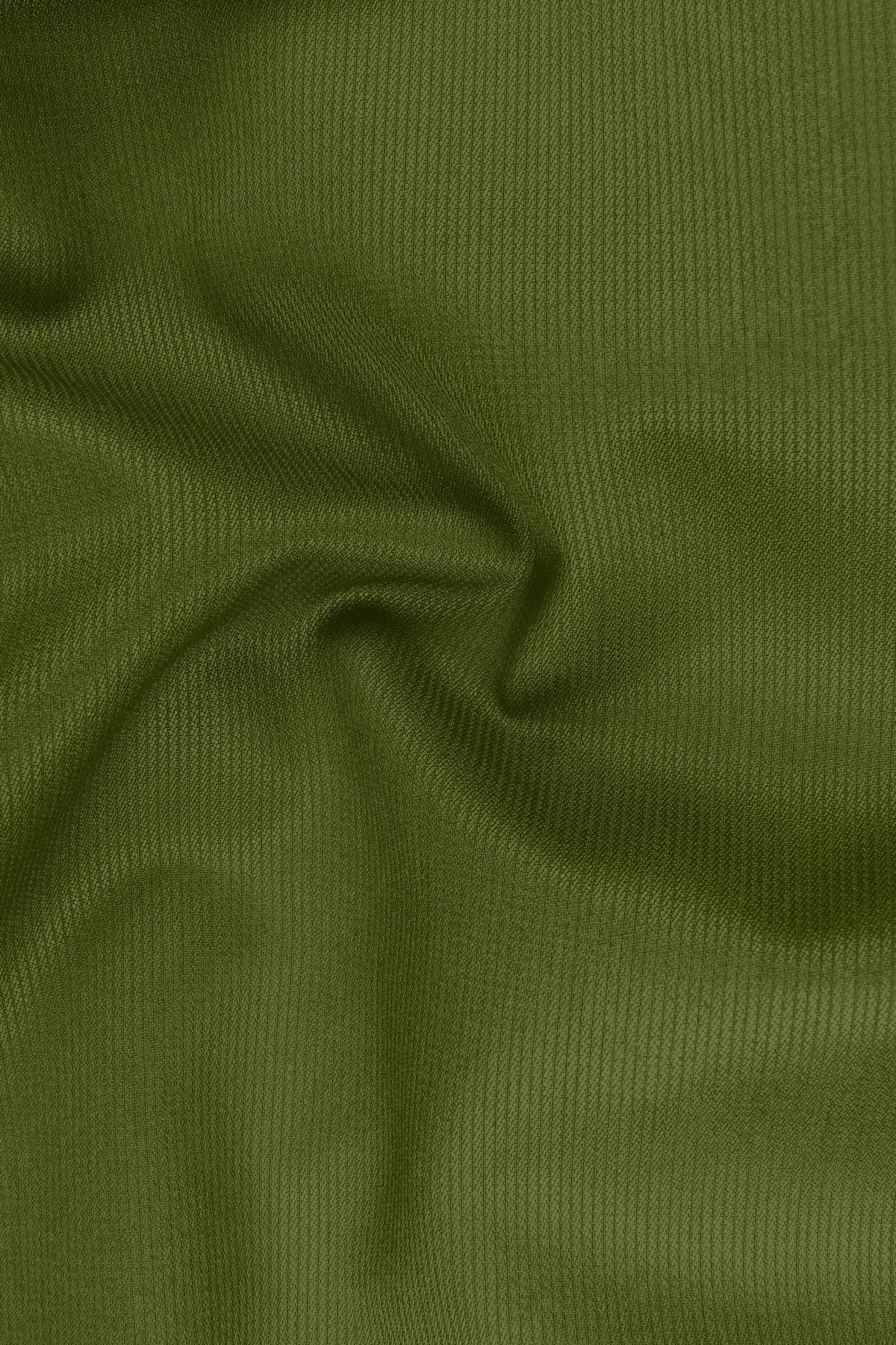 Hunter-Muddy Green Diamond Textured Wool Rich Slight Stretch Double Breasted Blazer
