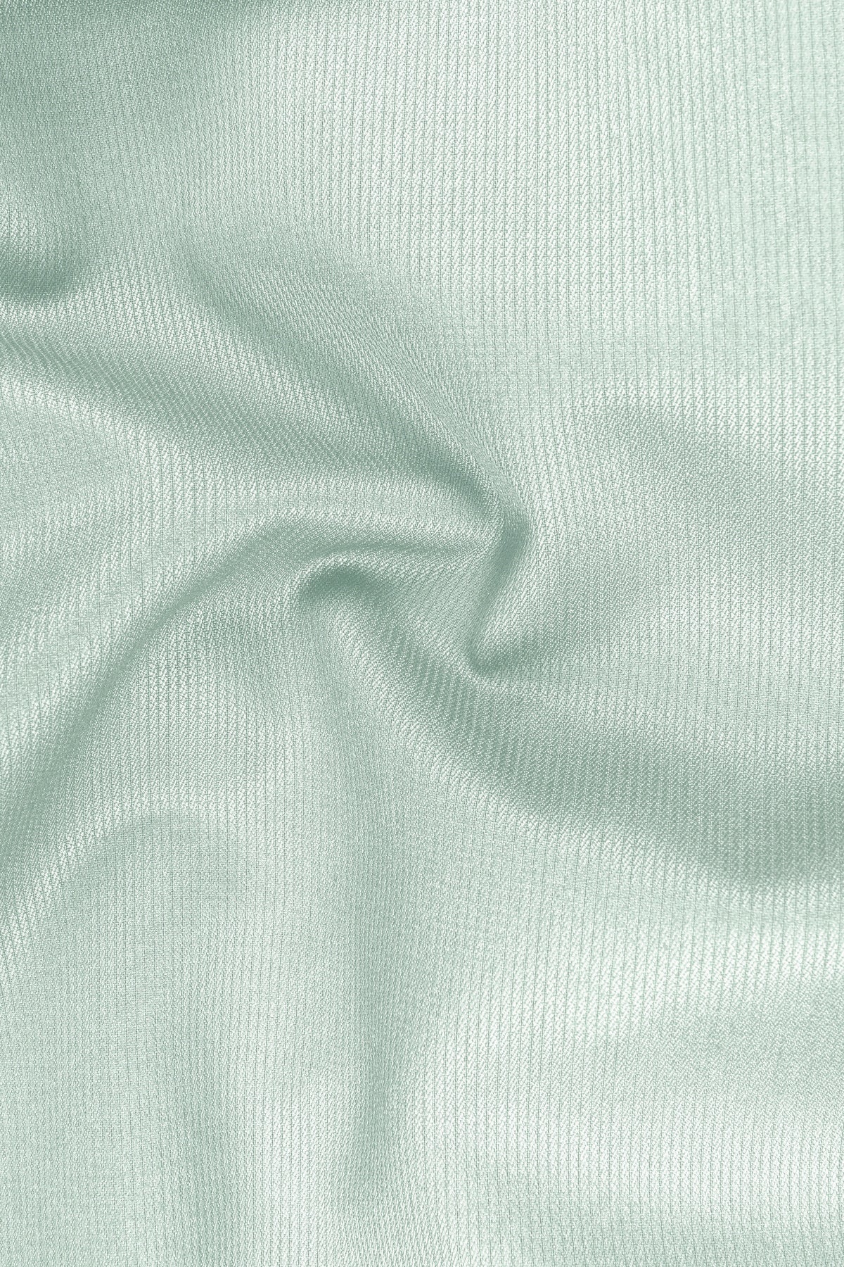 Viridis-Pumice Green Diamond Textured Wool Rich Slight Stretch Double Breasted Blazer