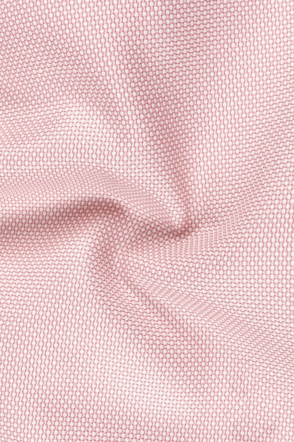 Blush-Cosmos Pink Diamond Textured Wool Rich Slight Stretch Double Breasted Blazer