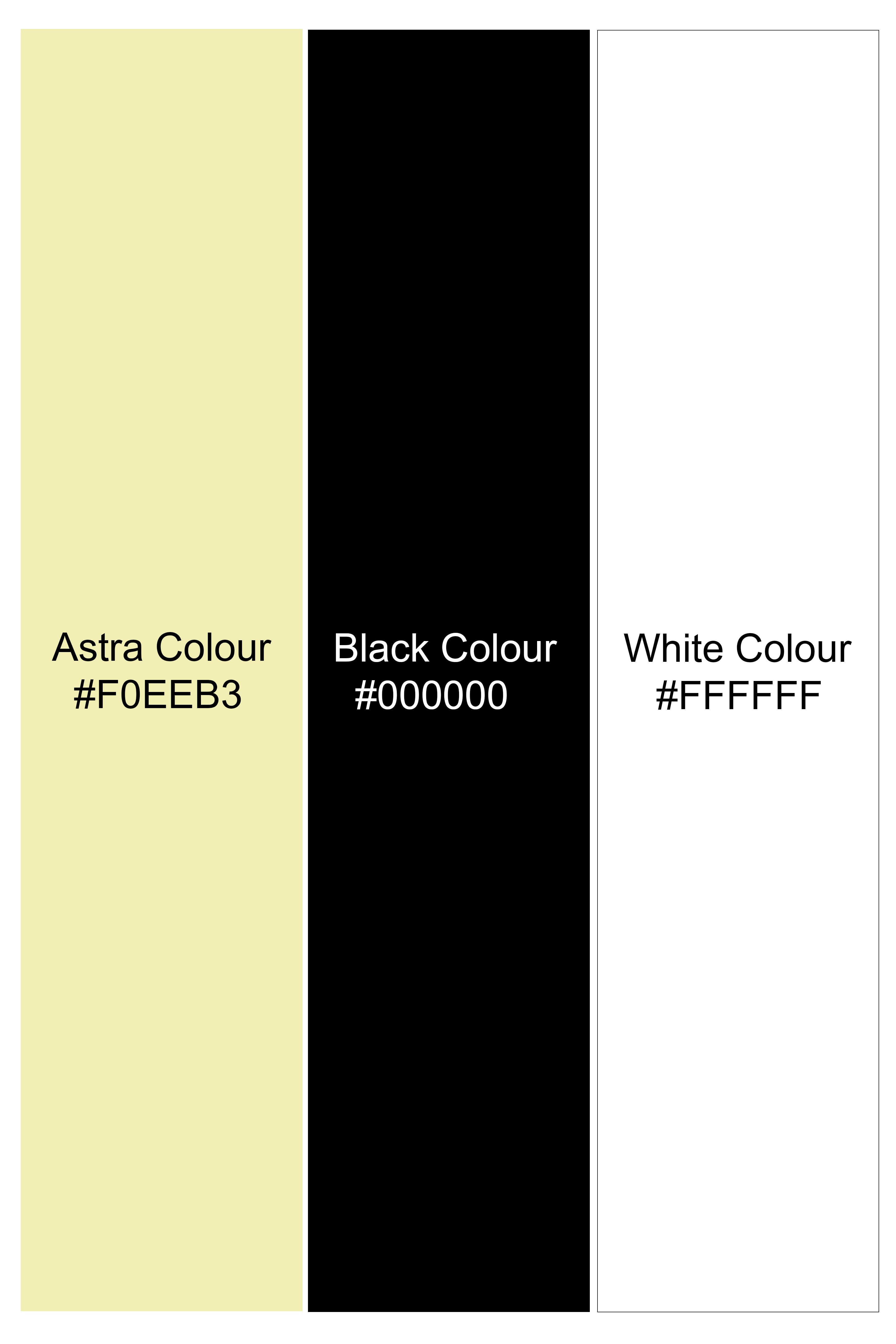 Astra Yellow Triangle Printed Premium Cotton Boxer BX556-28, BX556-30, BX556-32, BX556-34, BX556-36, BX556-38, BX556-40, BX556-42, BX556-44