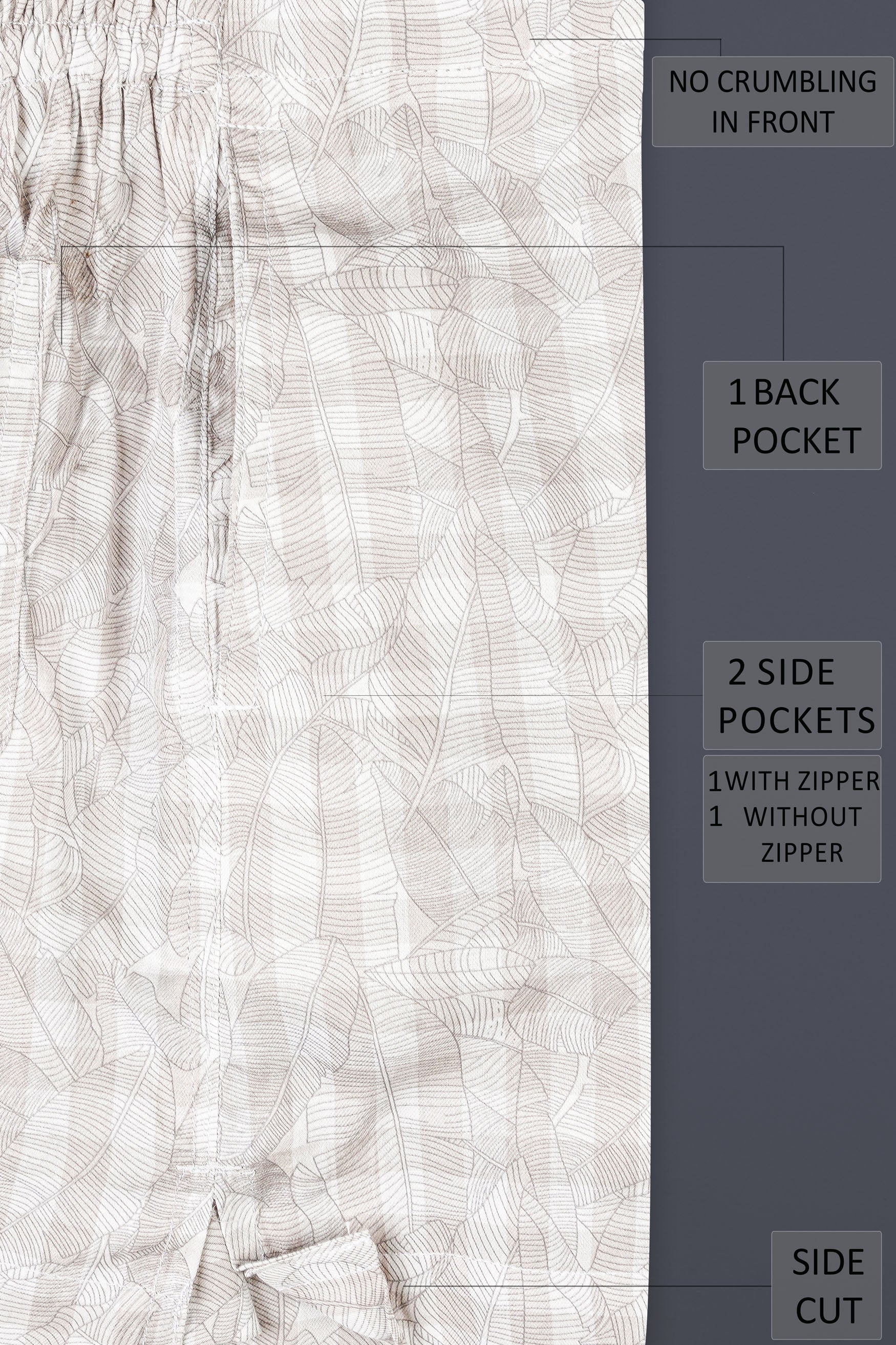 Oyster Brown and White Checkered Subtle Sheen Super Soft Premium Cotton Boxer