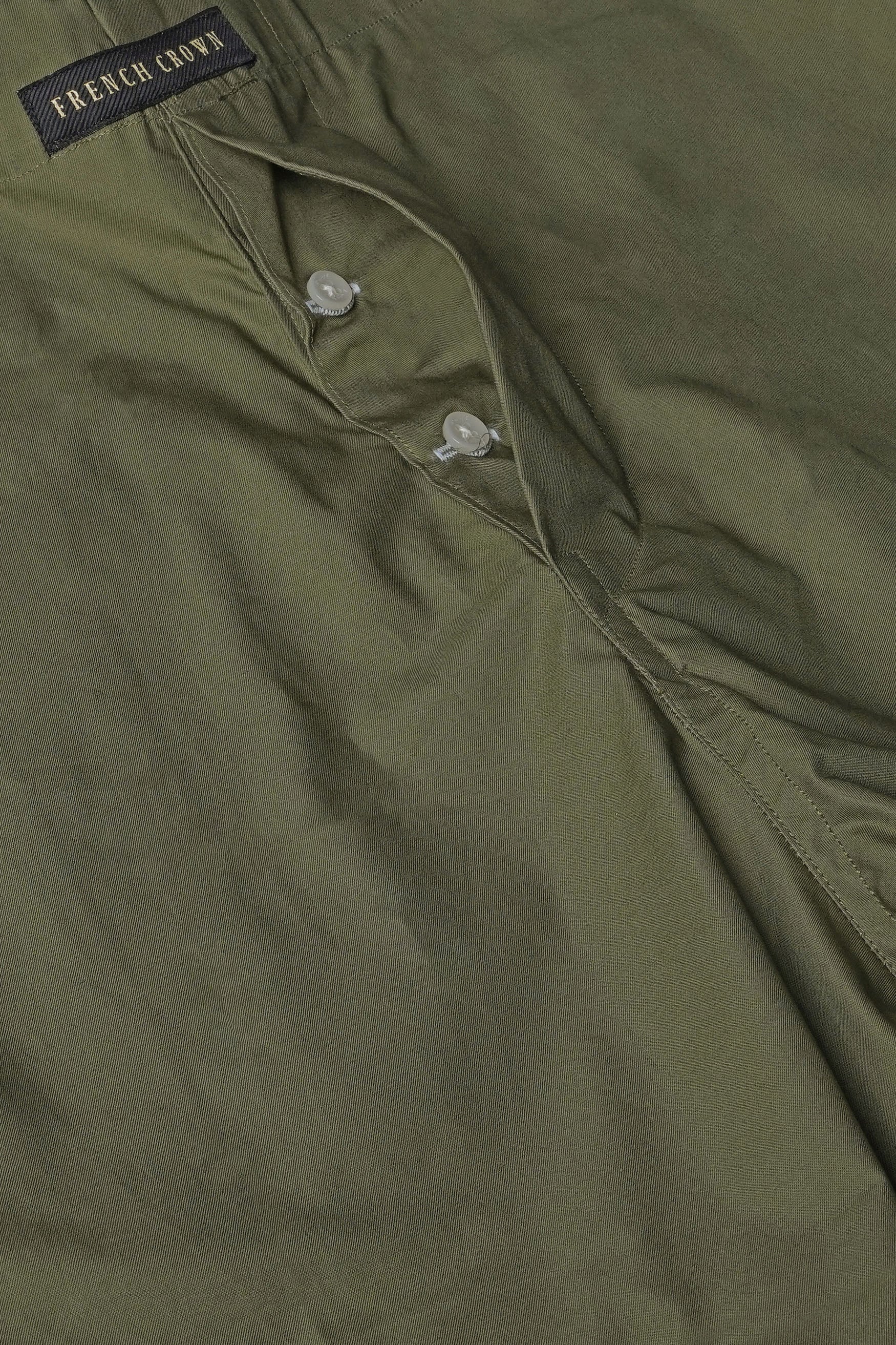 Fuscous Green Premium Cotton Boxer