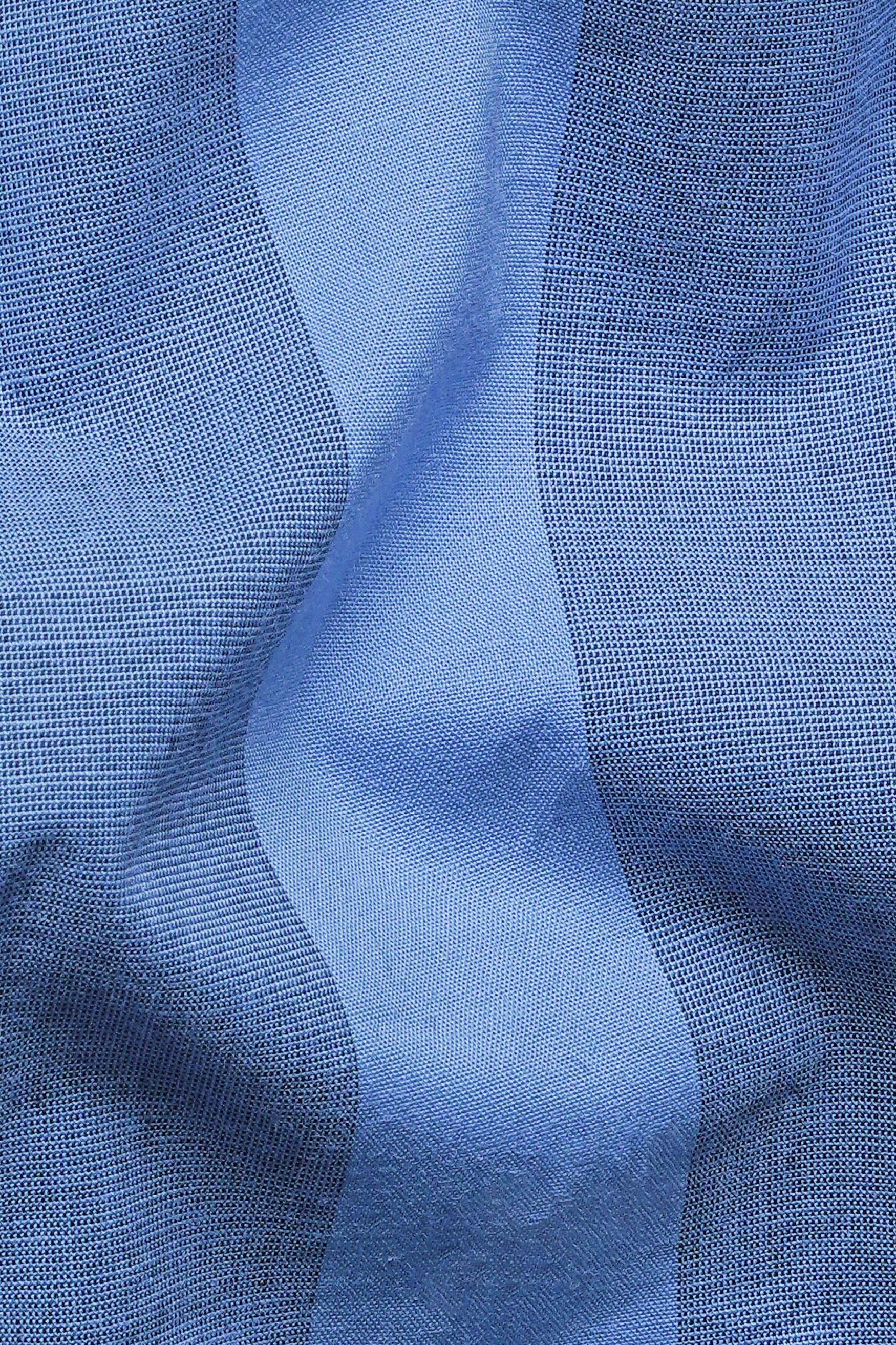 Glacier and Horizon Blue Striped Premium Cotton Boxer