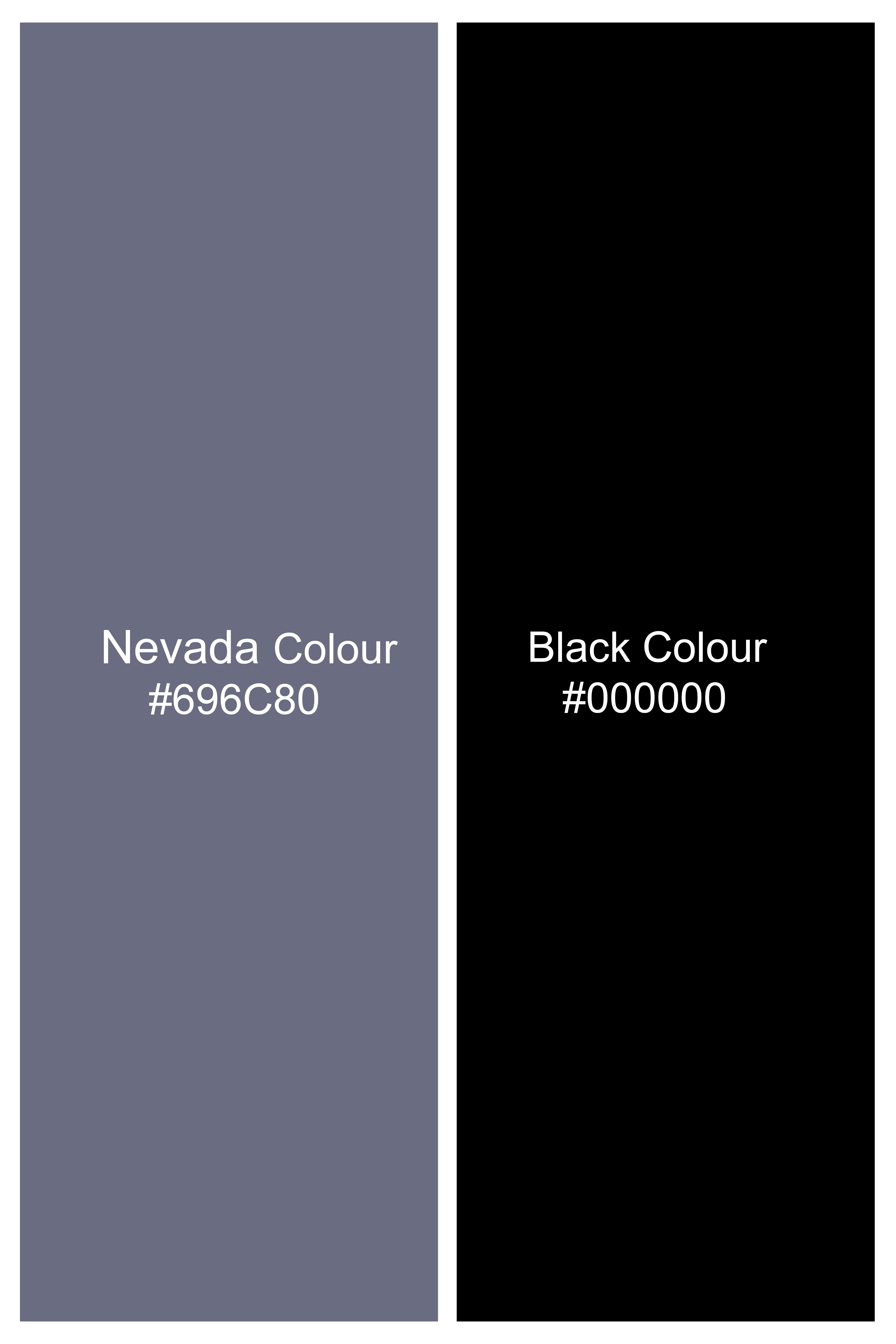 Nevada Gray and Black Printed Twill Premium Cotton Boxer