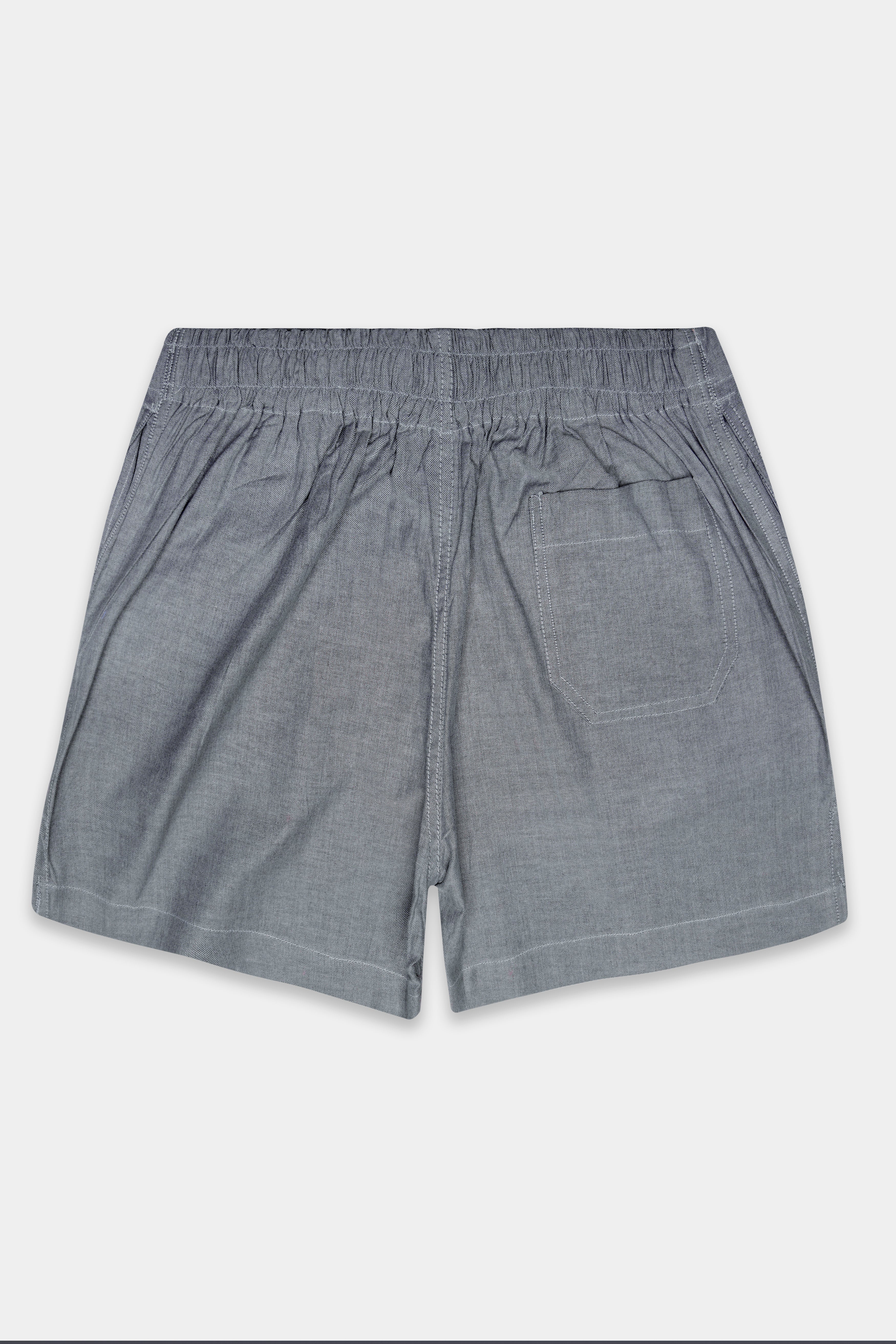 Boulder Gray Solid Oxford Premium Cotton Boxer