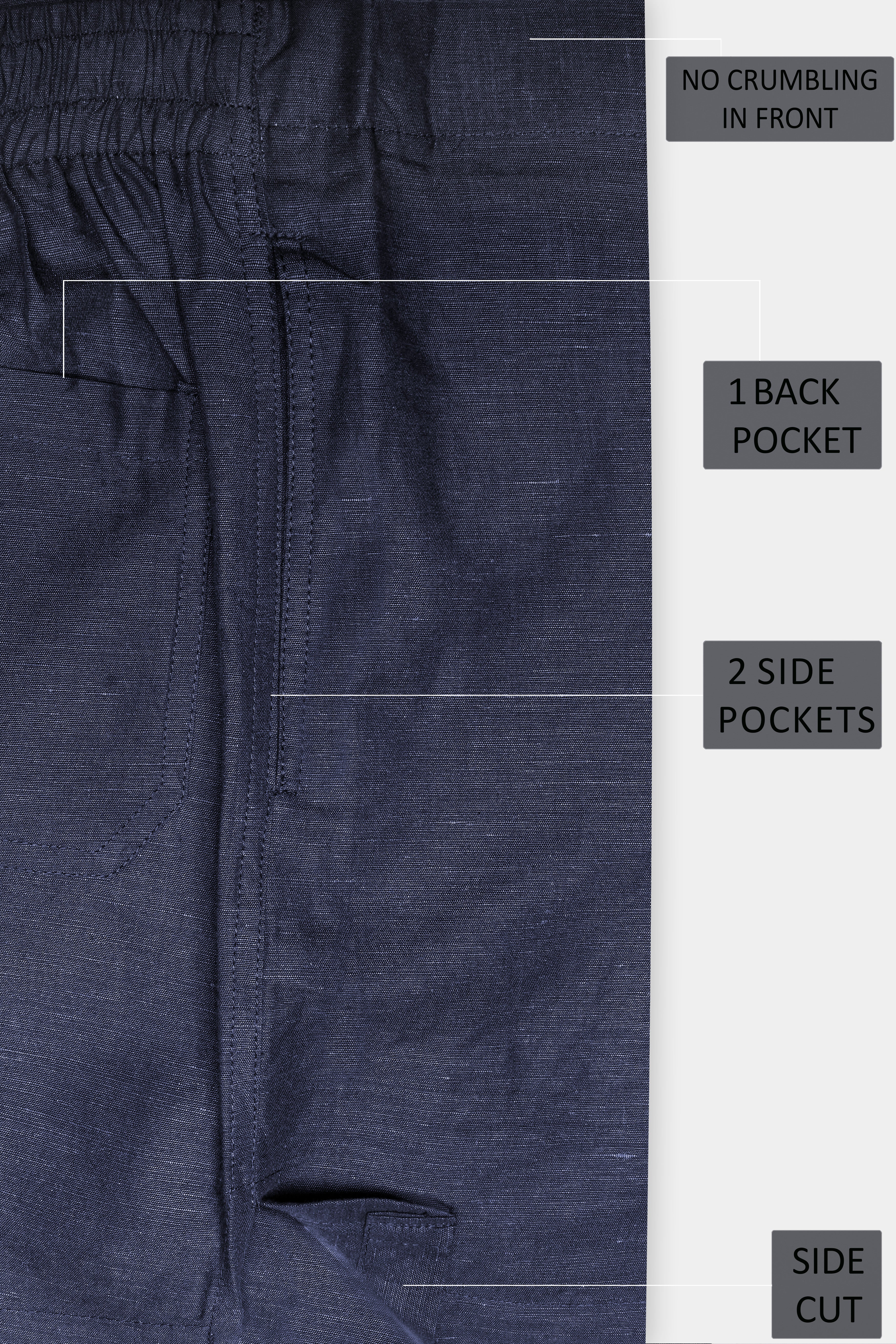 Azure Chill-Tuna Blue Solid Super Soft Luxurious Linen Boxer