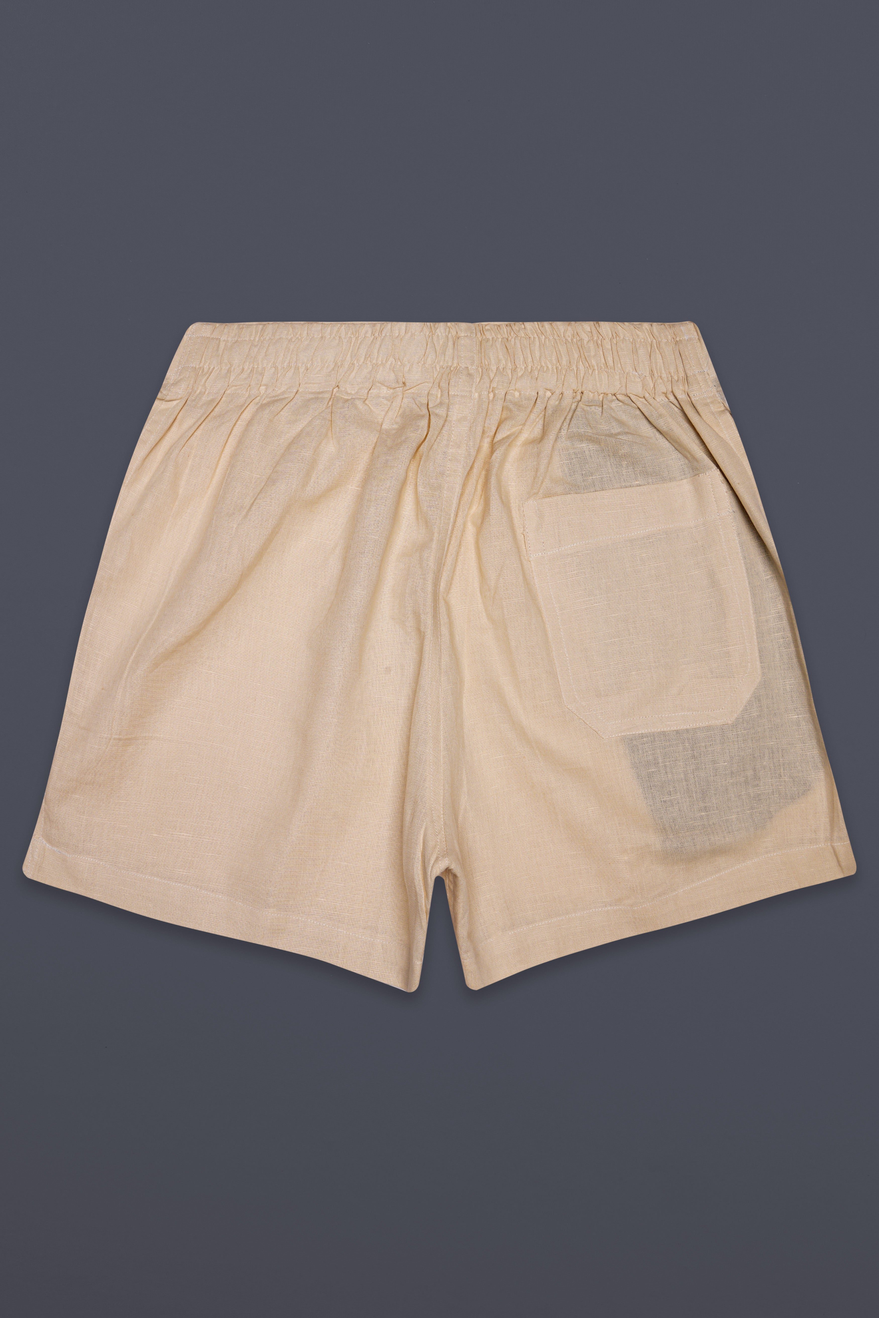 Ivory-Sorrell cream Solid Super Soft Luxurious Linen Boxer