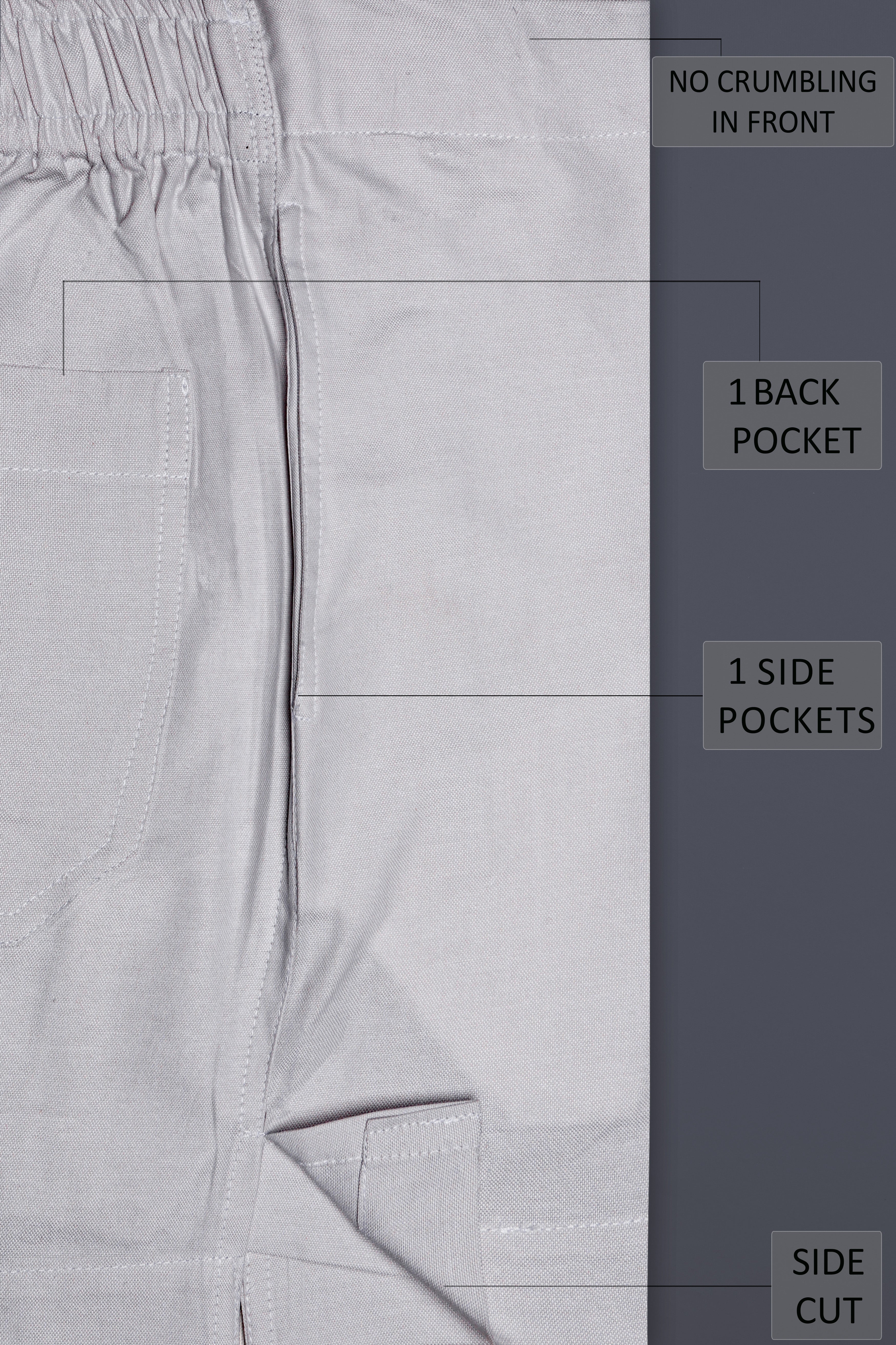 Graphite-Bombay Gray Solid Poplin Premium Cotton Boxer